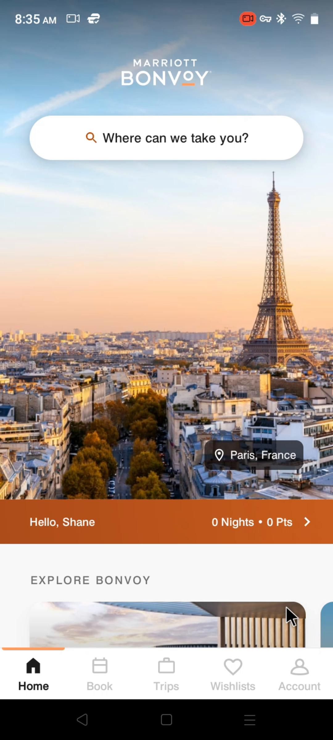 Marriott Bonvoy screenshot
