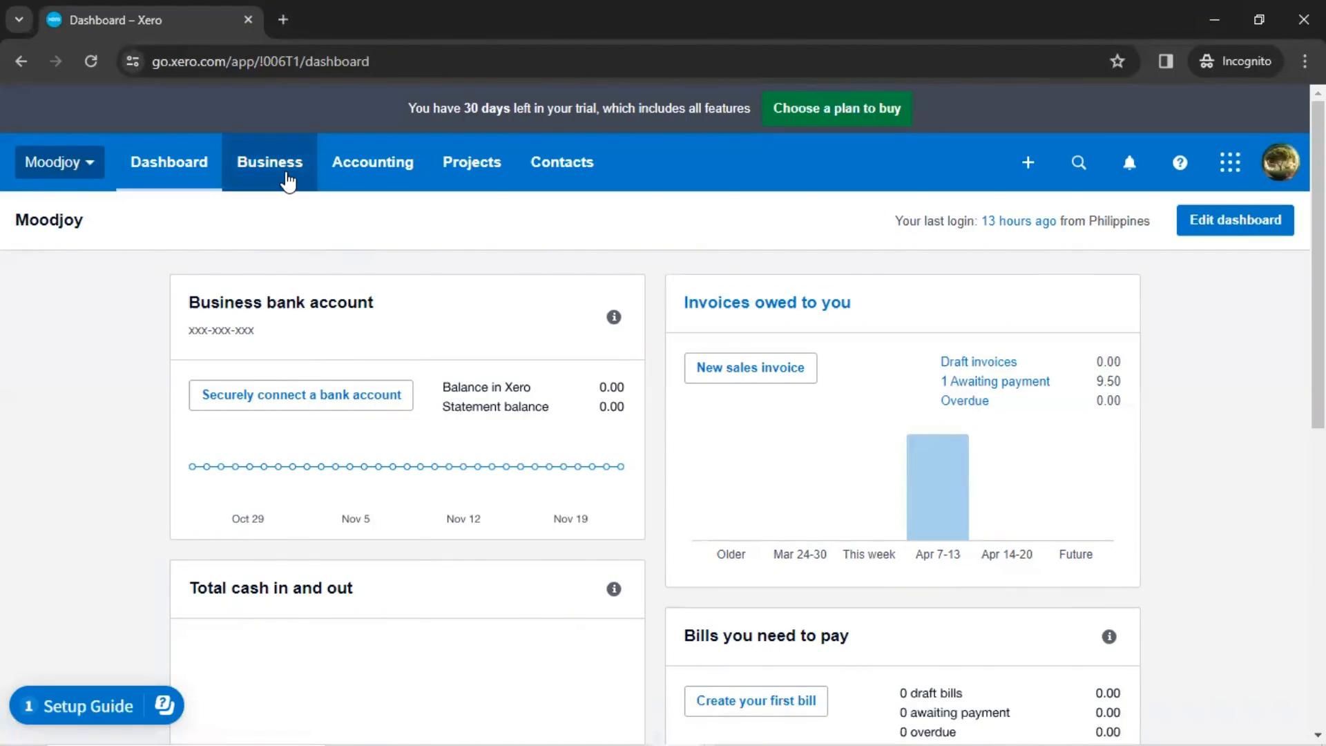 Creating an invoice on Xero video thumbnail