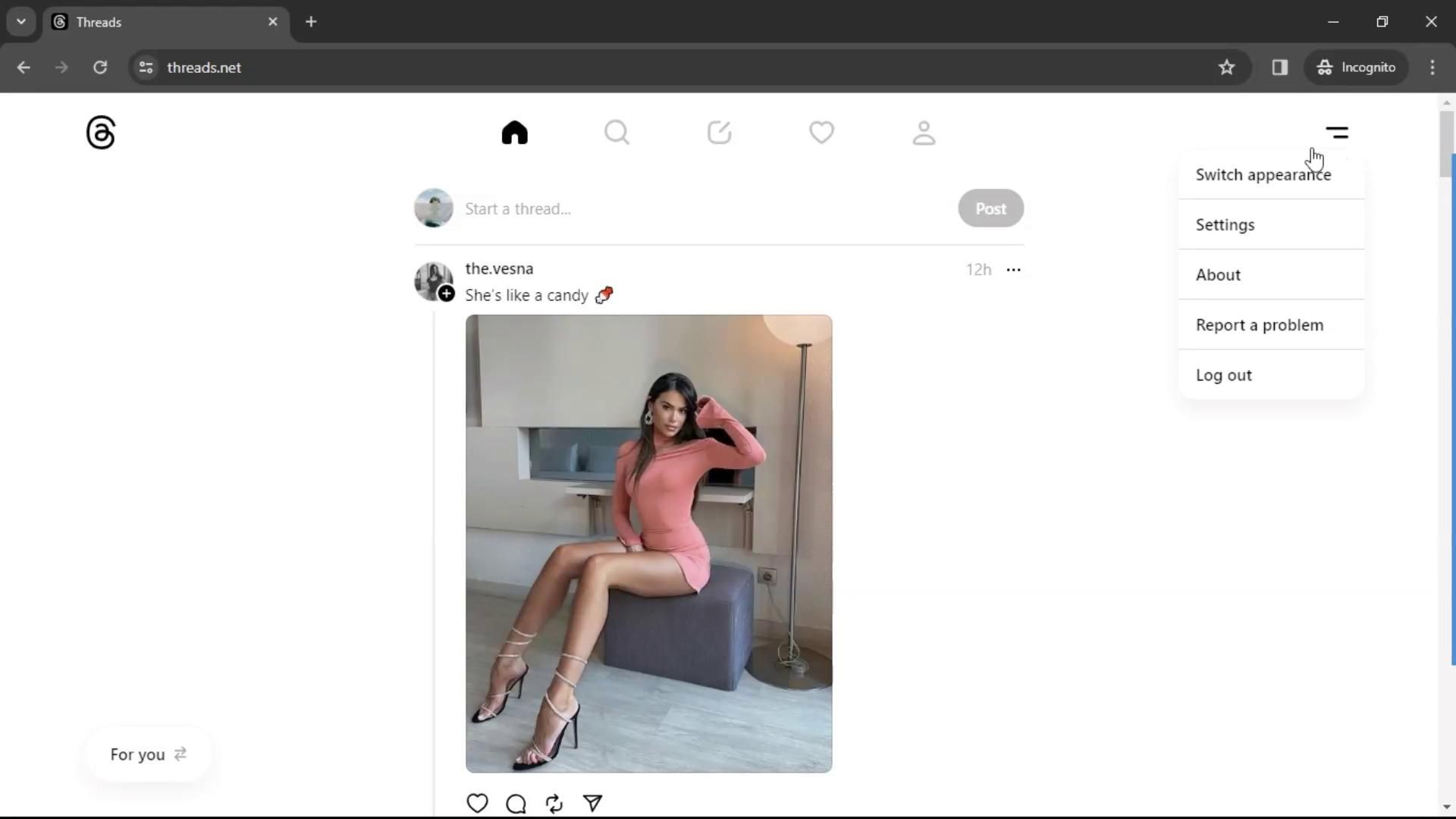 Threads screenshot