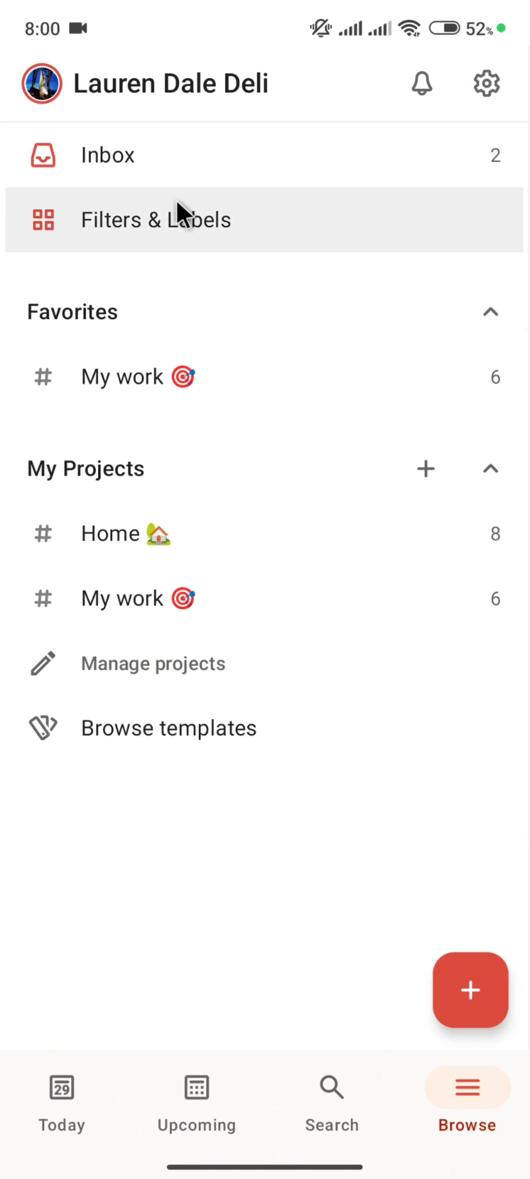 Adding tags on Todoist video thumbnail