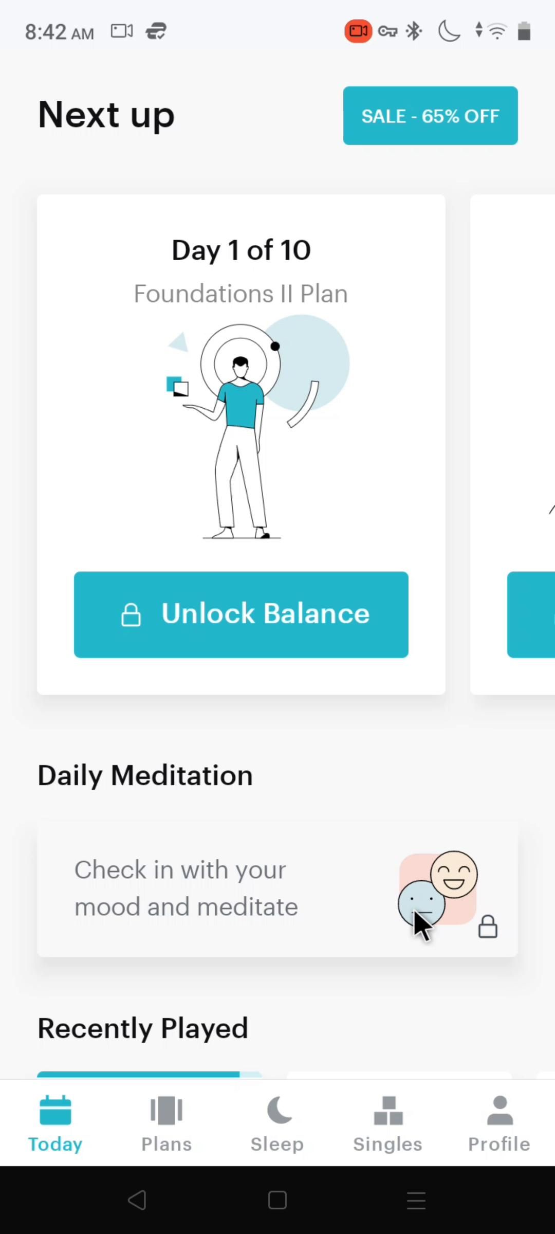 Balance screenshot