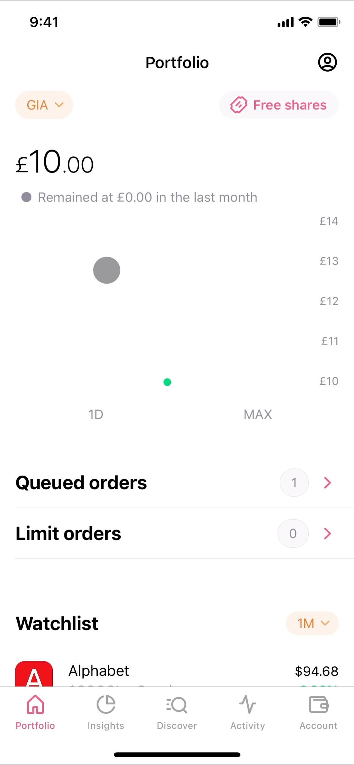 Freetrade screenshot
