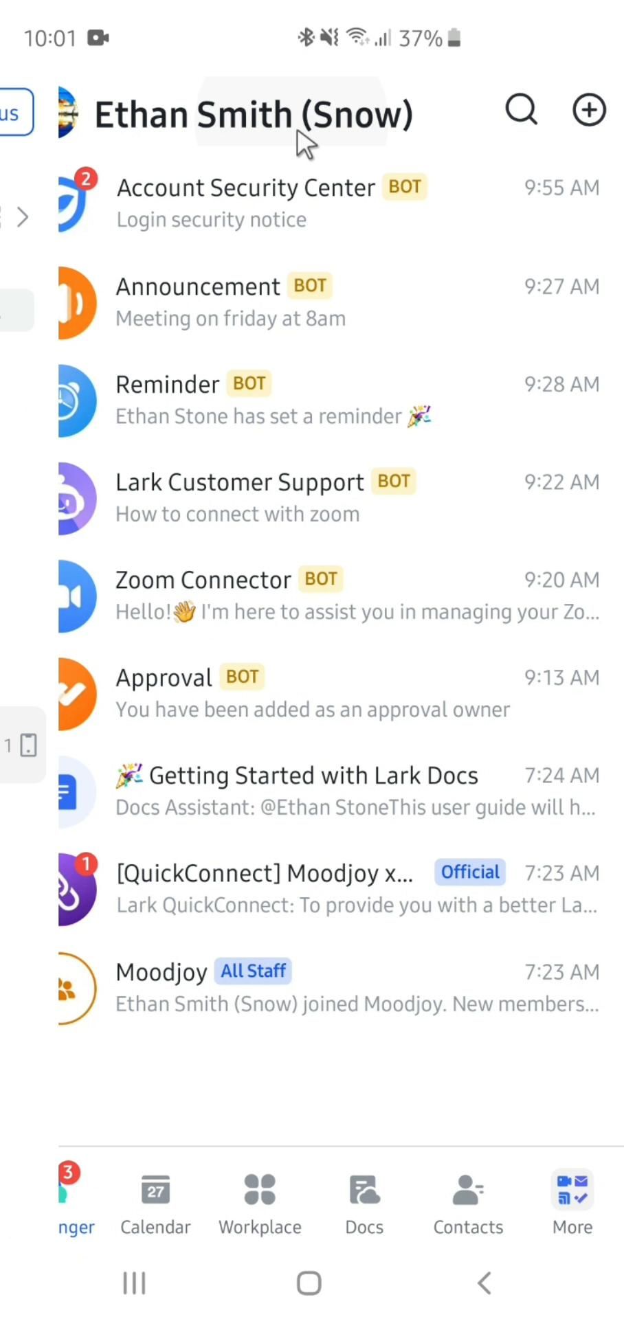 Lark screenshot