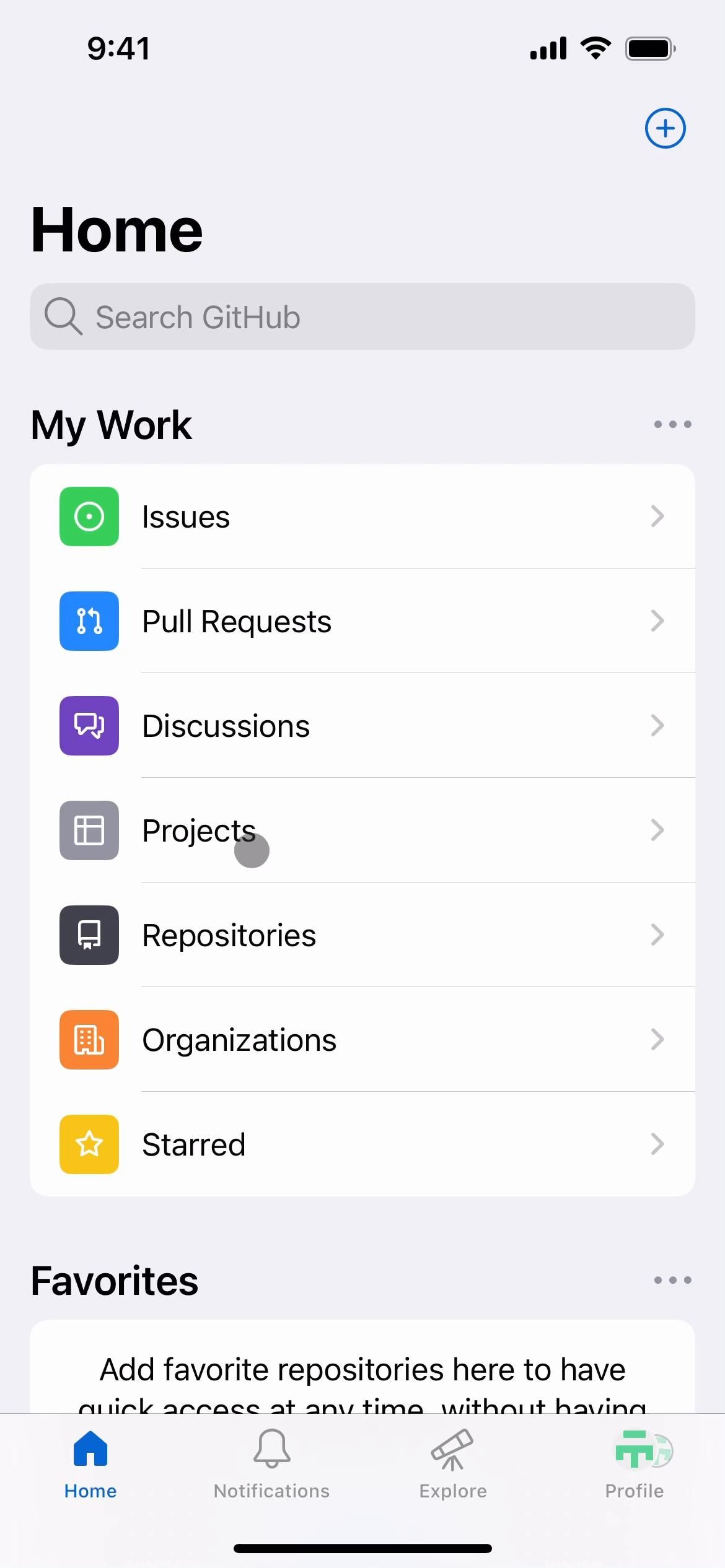 GitHub screenshot