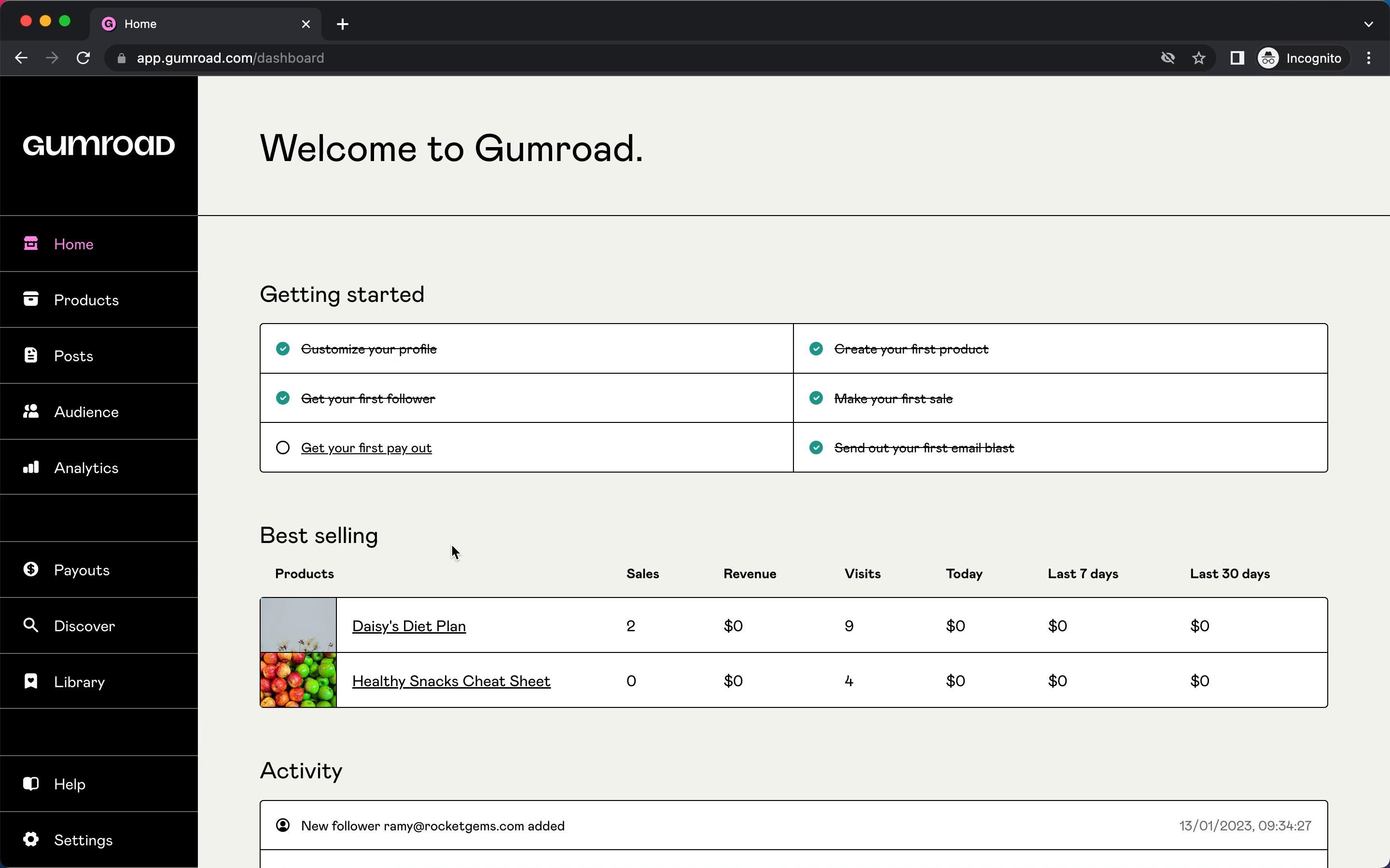 Gumroad screenshot