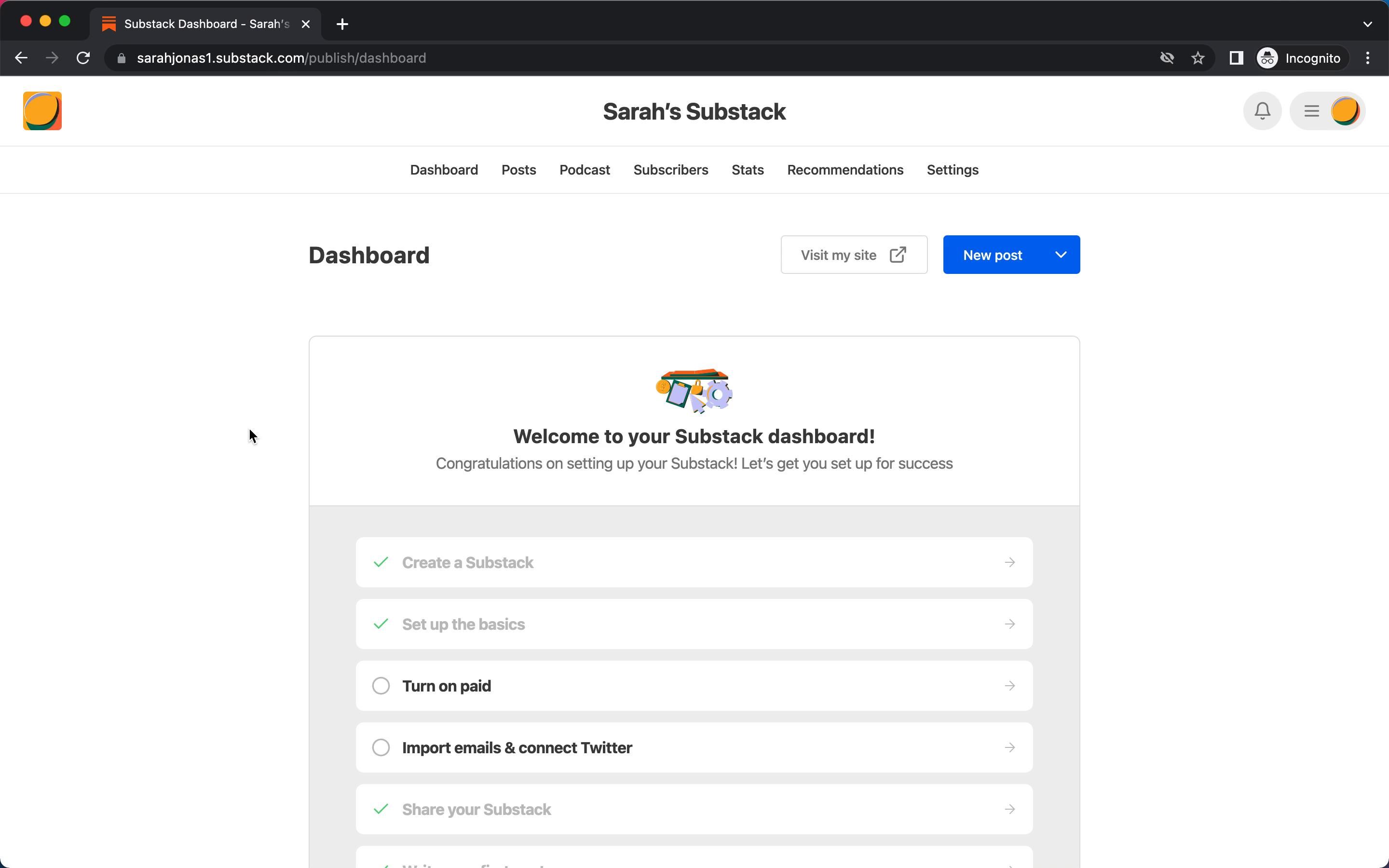 Substack screenshot
