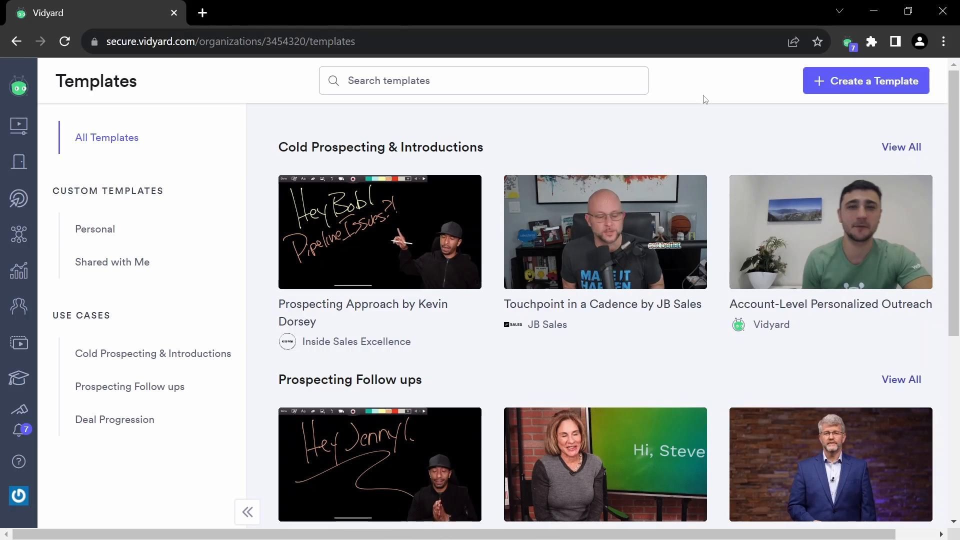 Vidyard screenshot