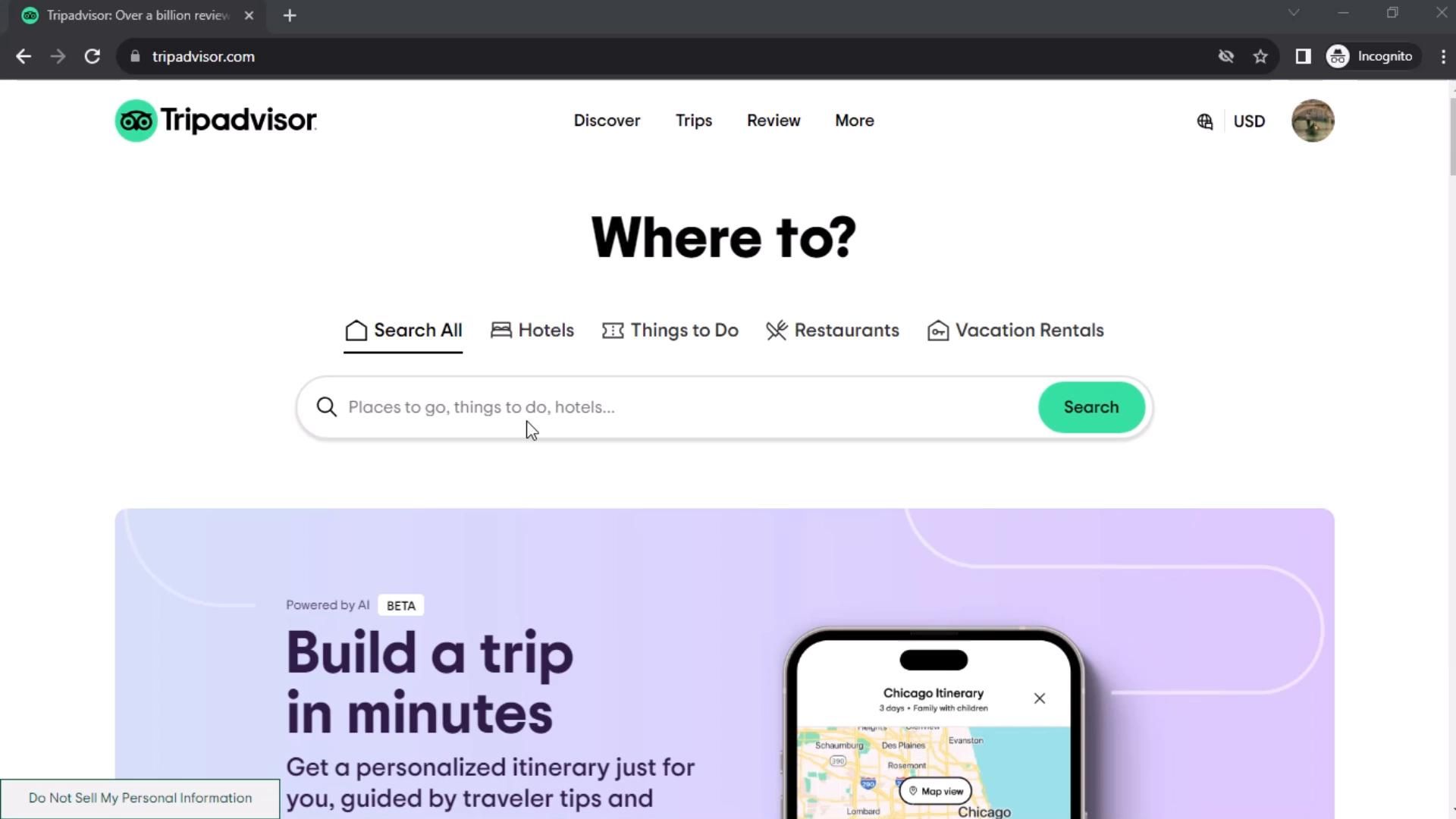 Tripadvisor screenshot