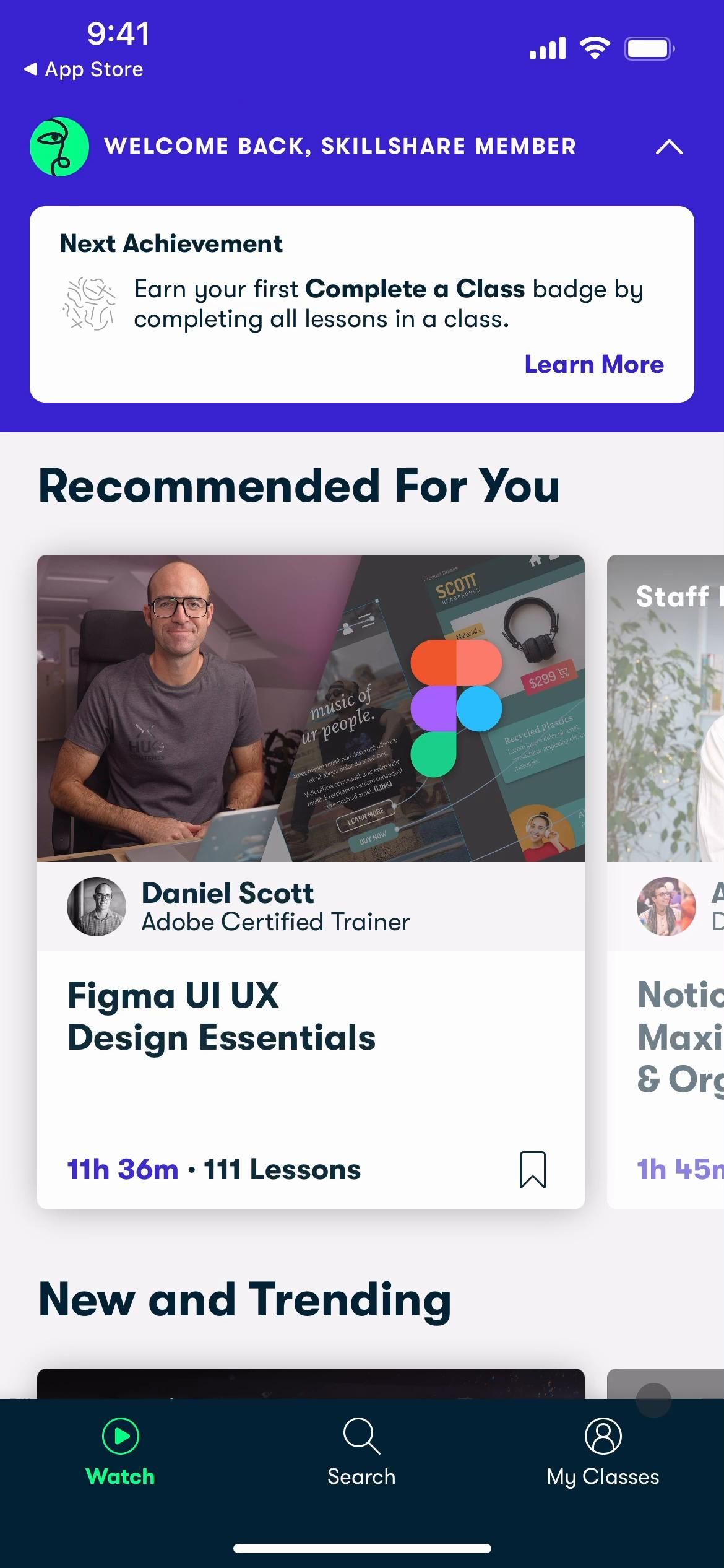 Skillshare screenshot