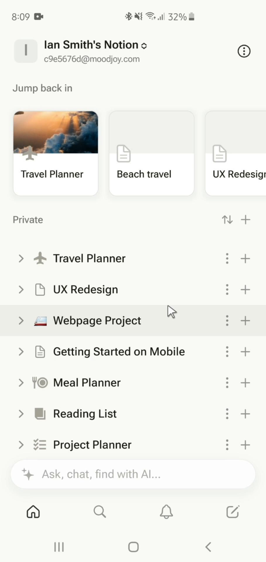 Notion screenshot