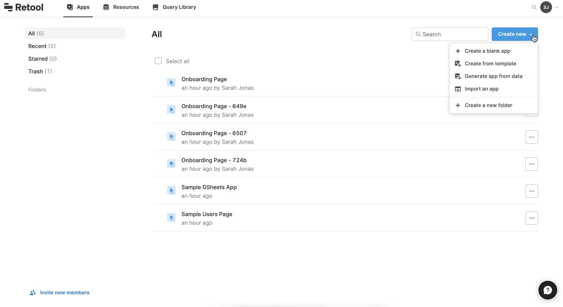 Retool screenshot