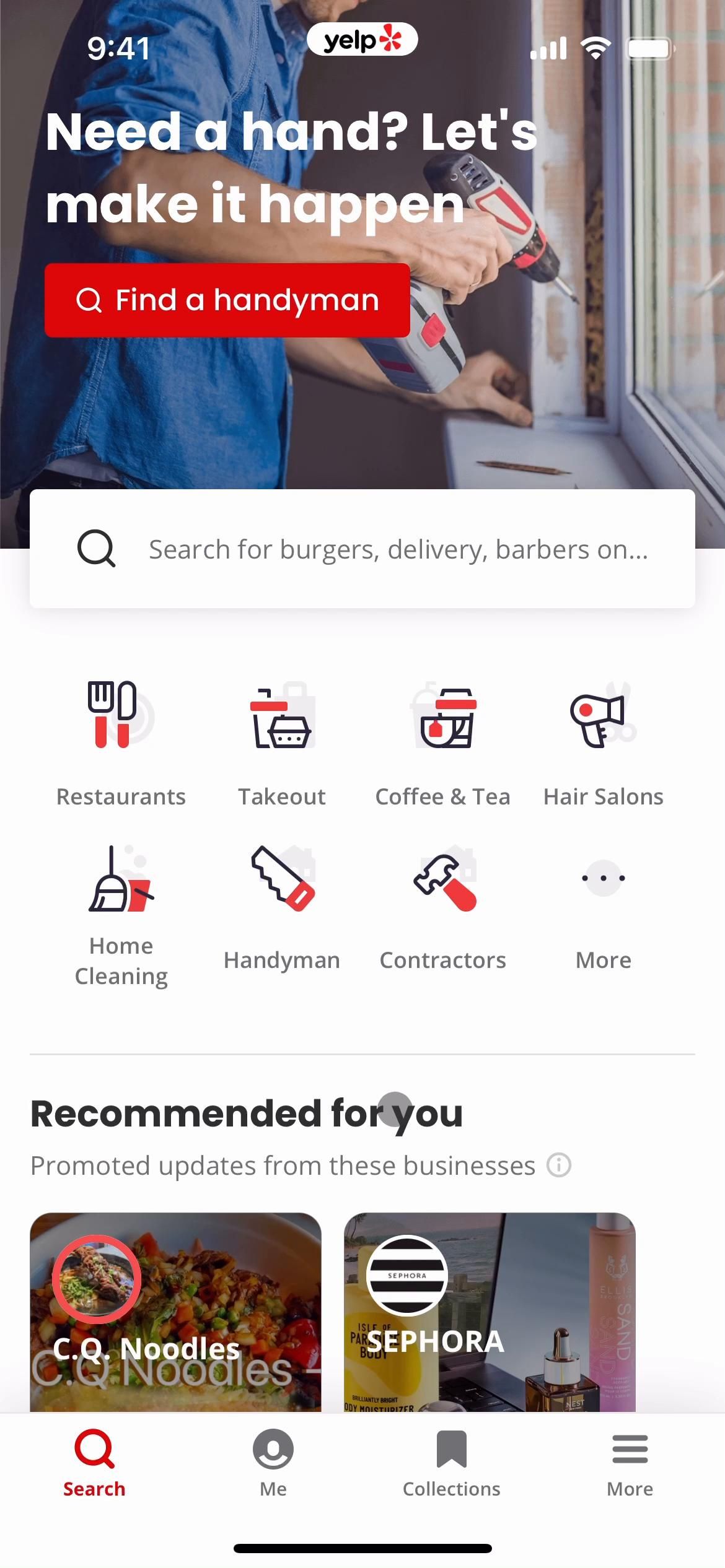 Yelp screenshot