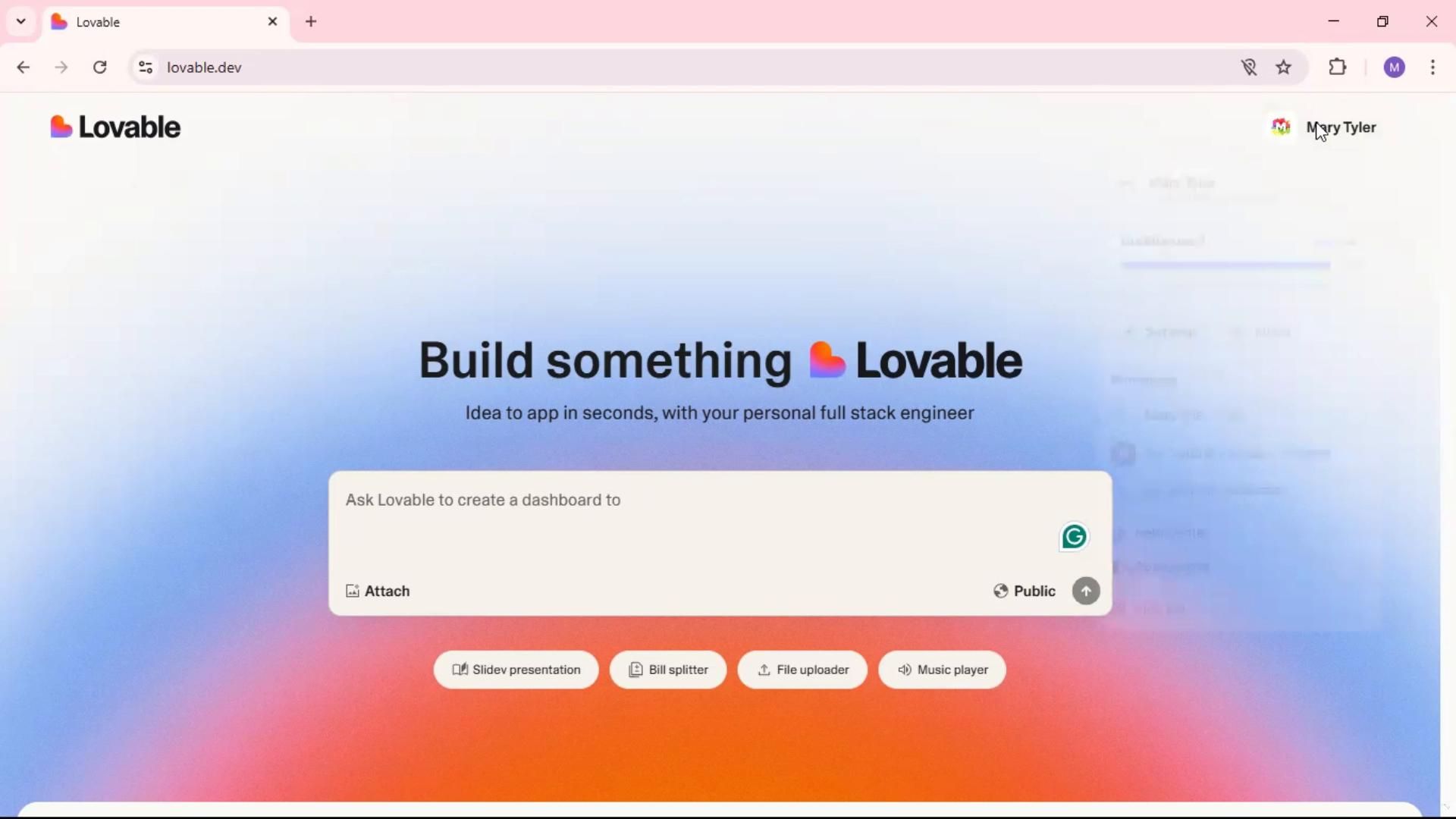 Logging out on Lovable video thumbnail