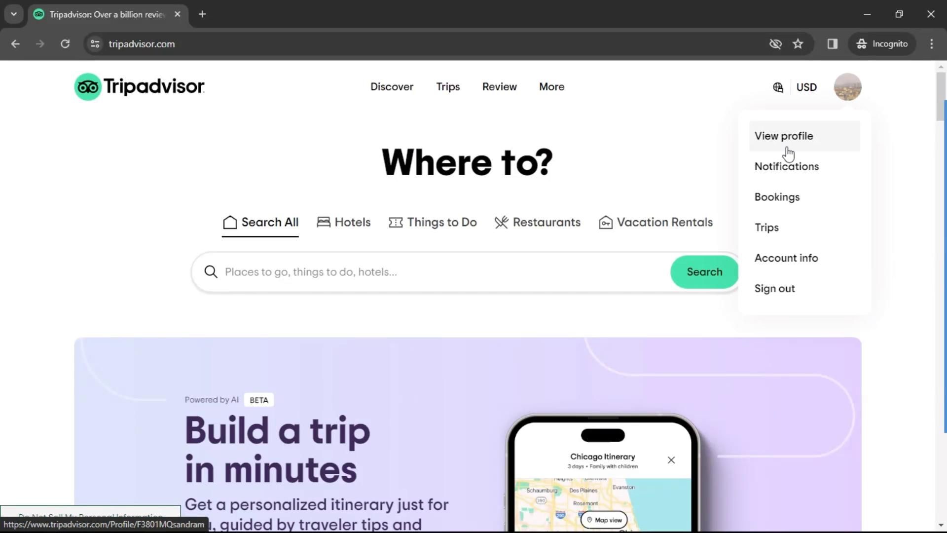 Tripadvisor screenshot