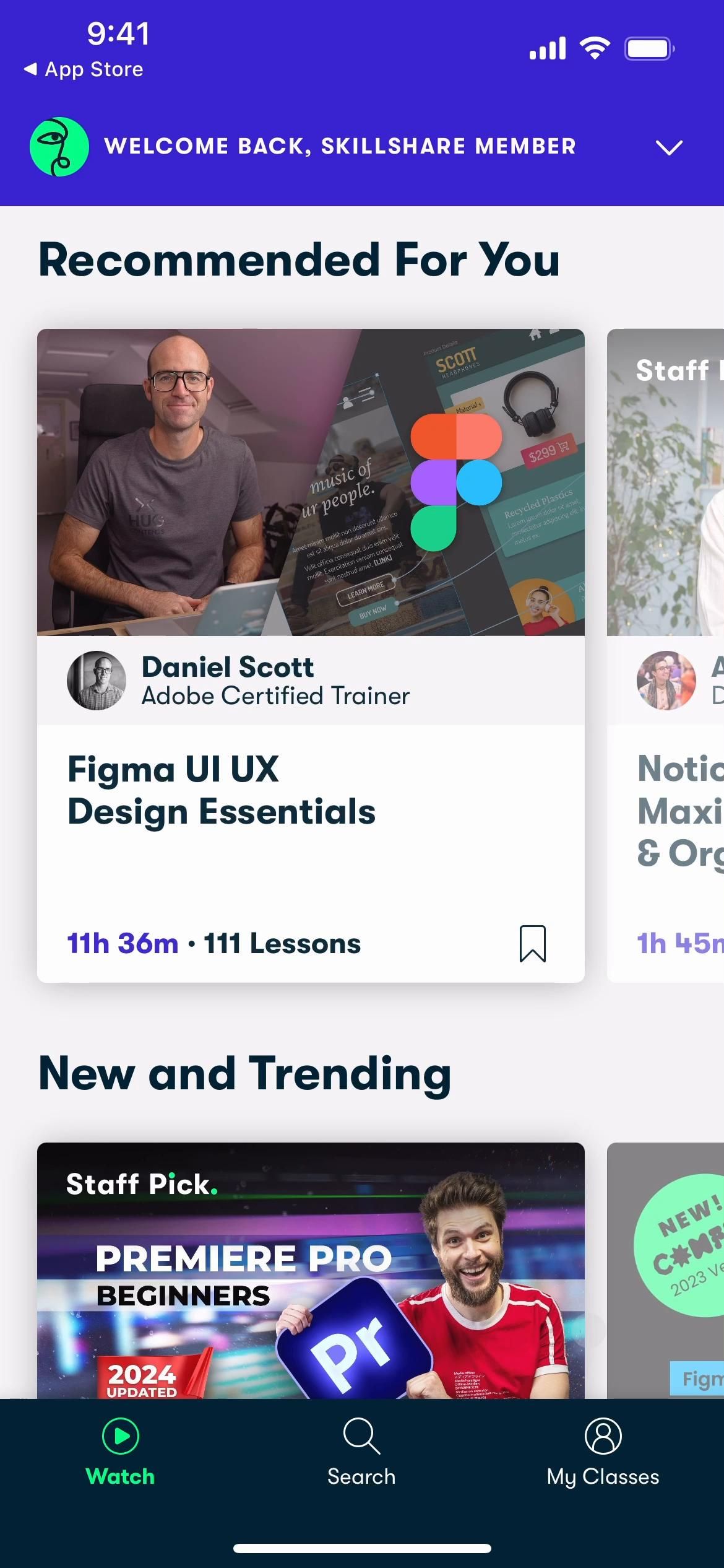 Skillshare screenshot