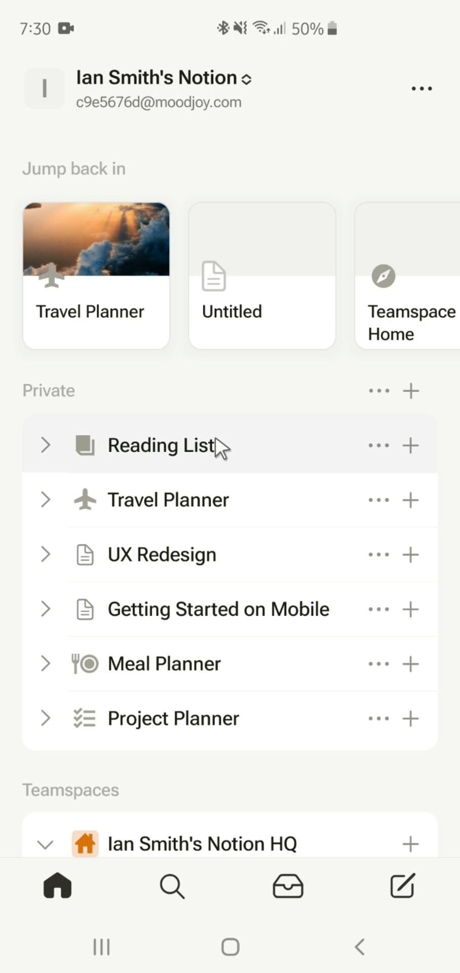 Notion screenshot