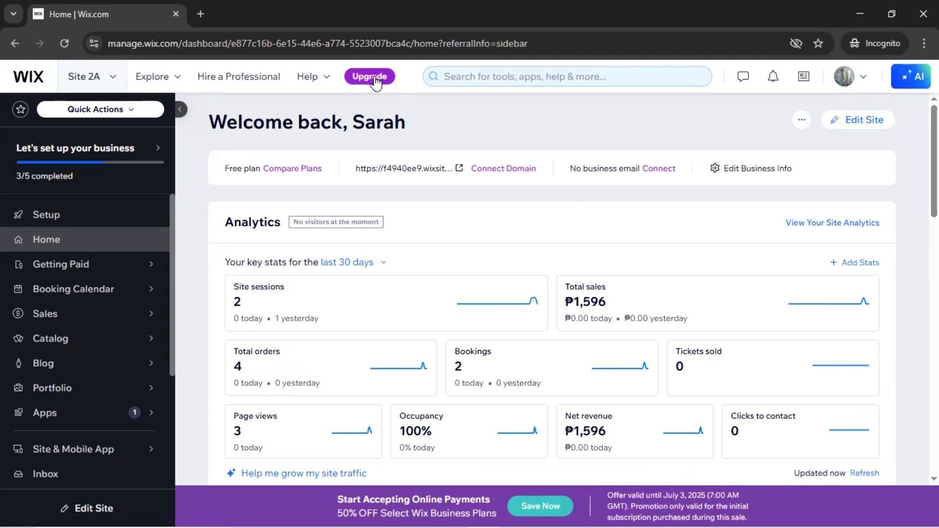 Upgrading your account on Wix video thumbnail