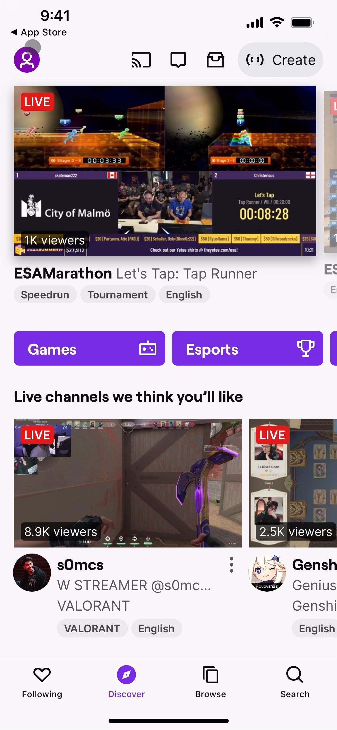 Twitch screenshot