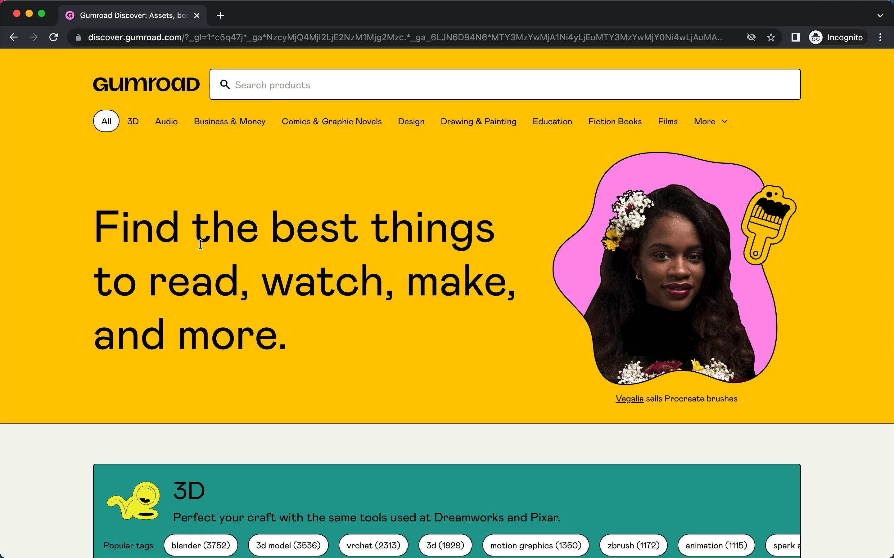 Gumroad screenshot