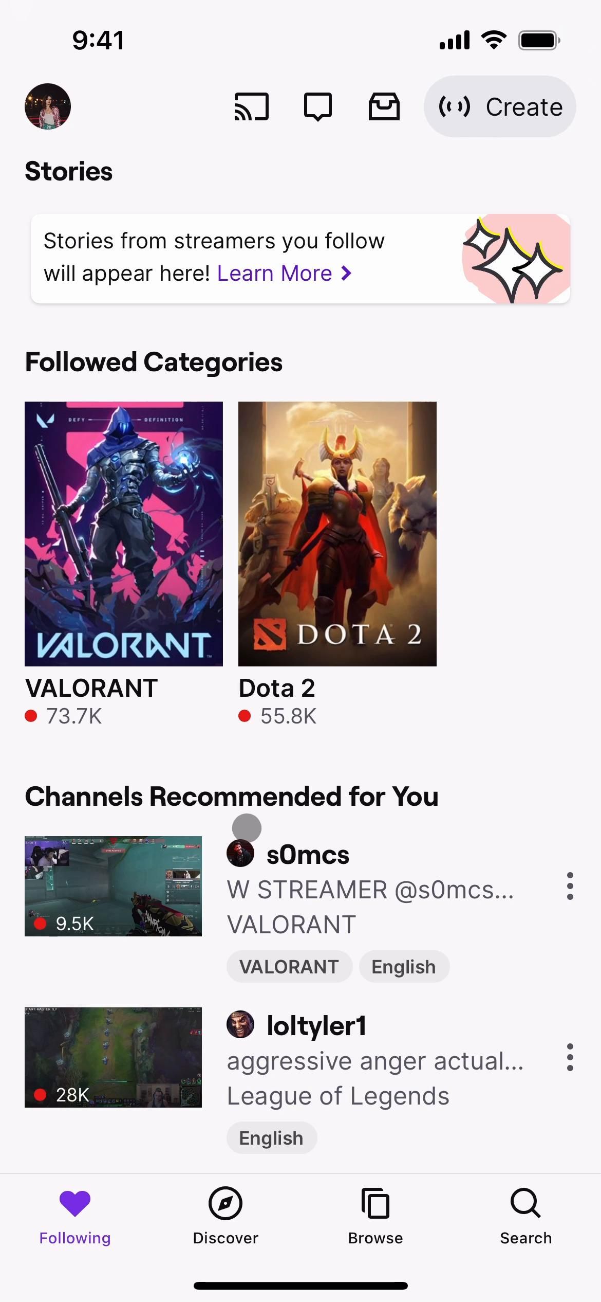 Twitch screenshot