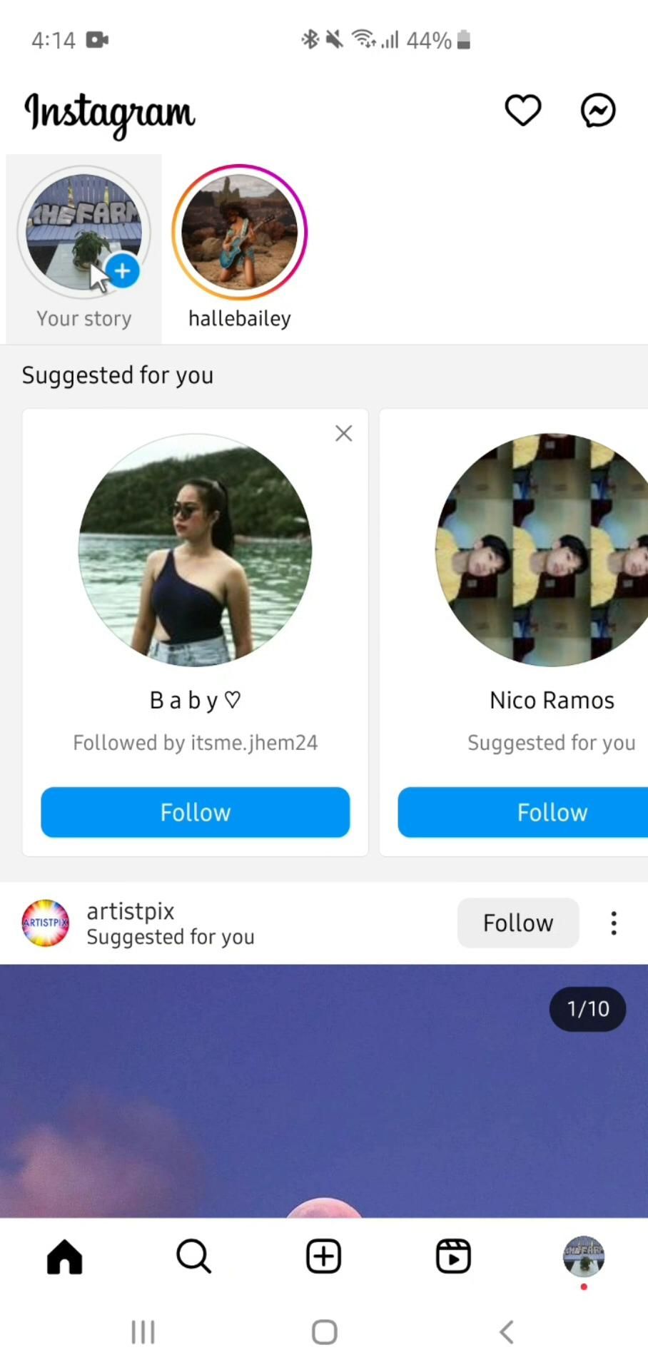 Instagram screenshot