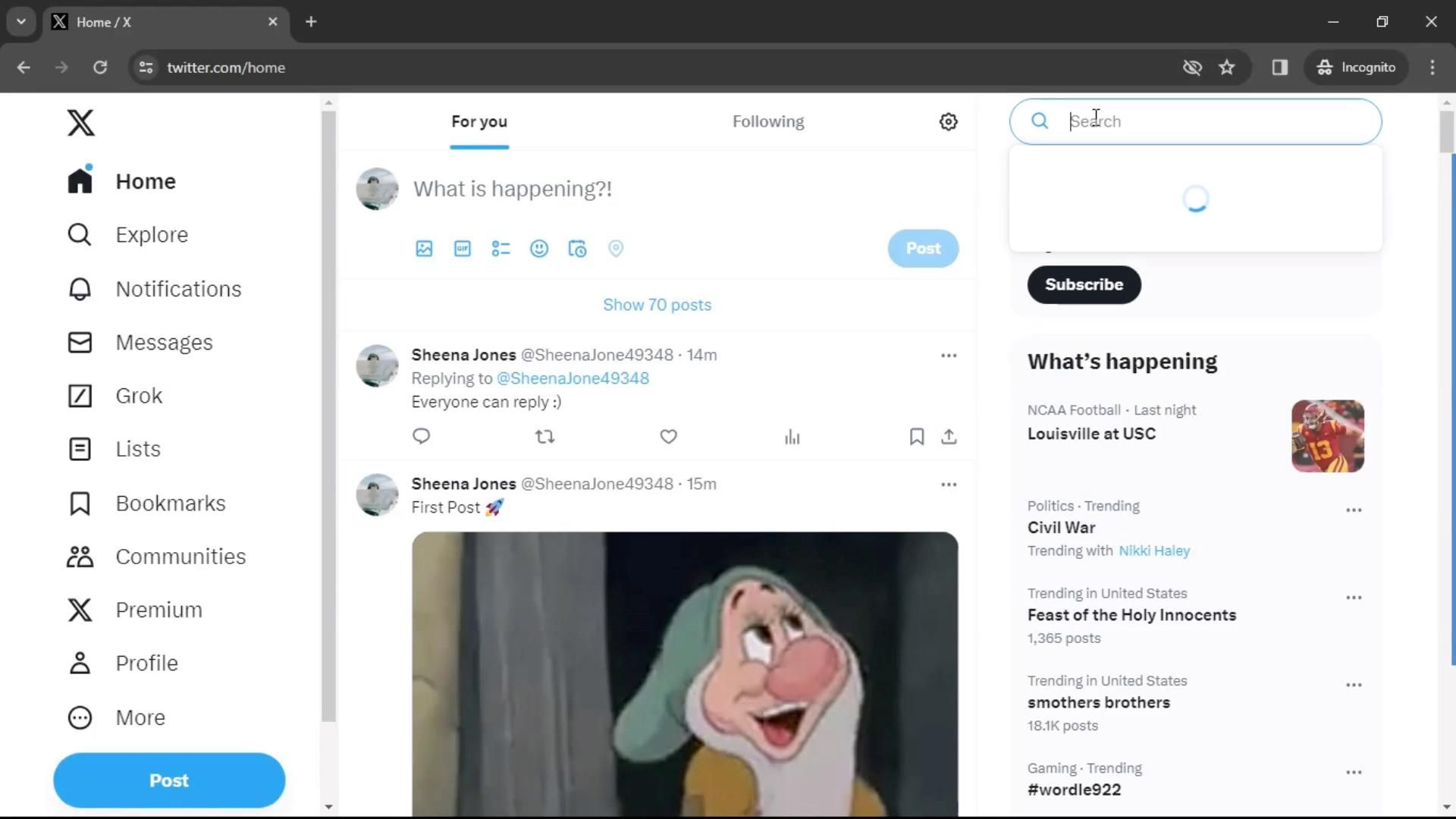 Twitter screenshot