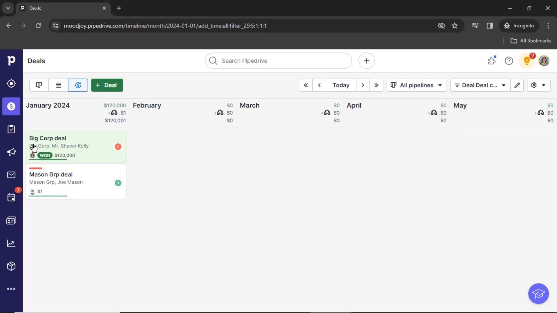 Pipedrive screenshot