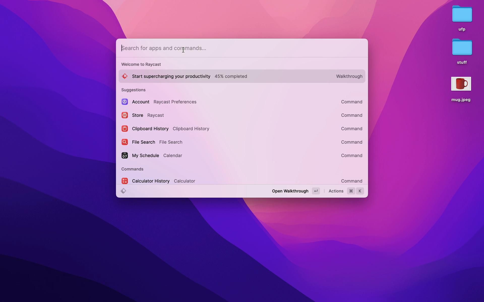 Raycast screenshot