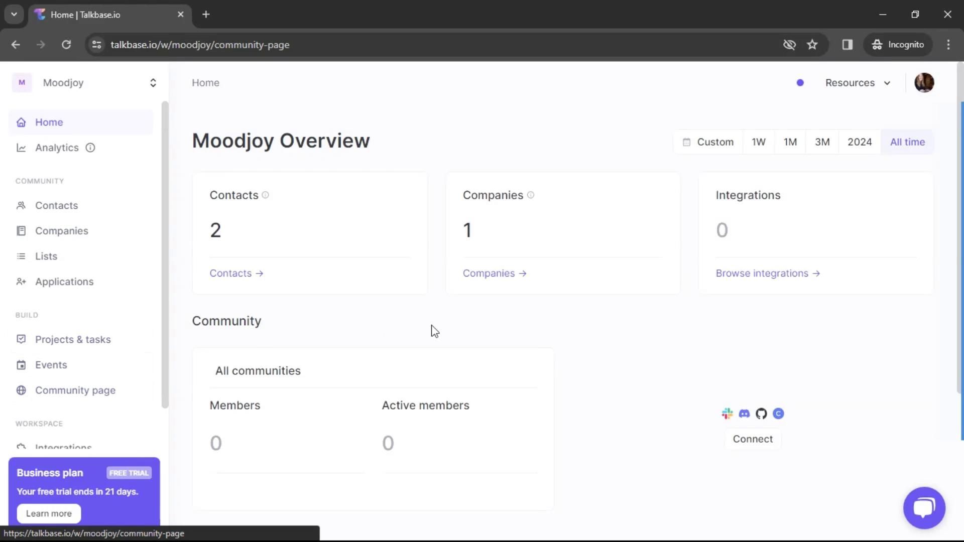 Talkbase screenshot