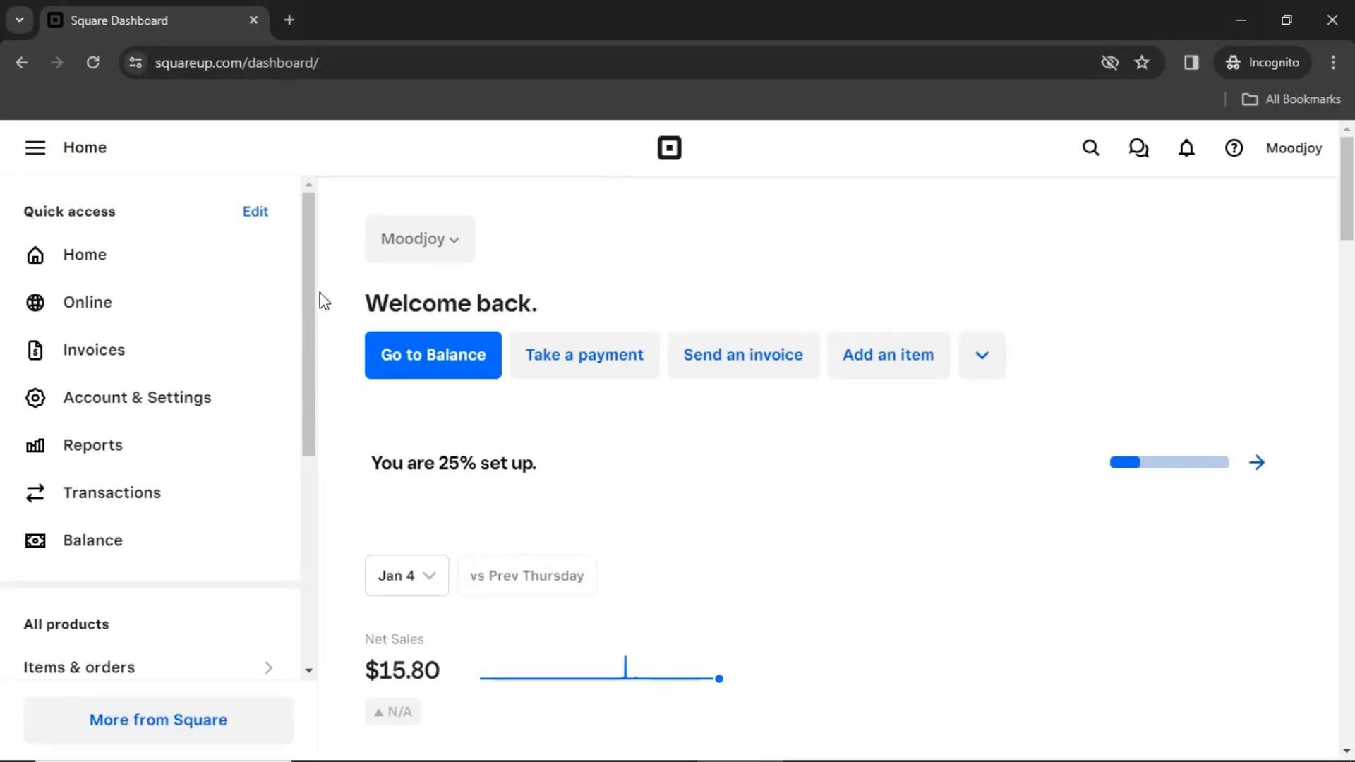 Square screenshot