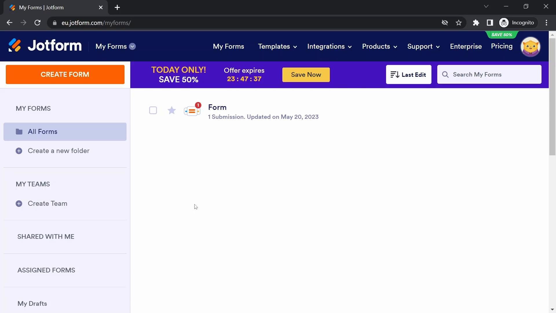Jotform screenshot