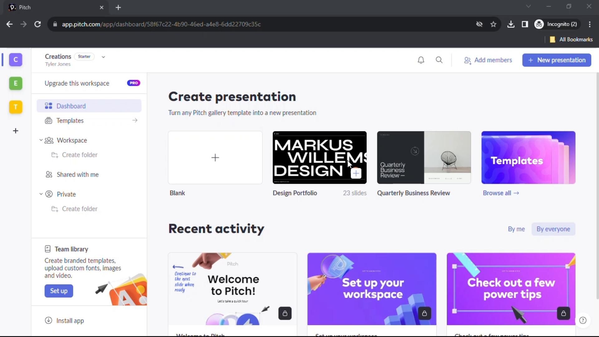 Pitch screenshot