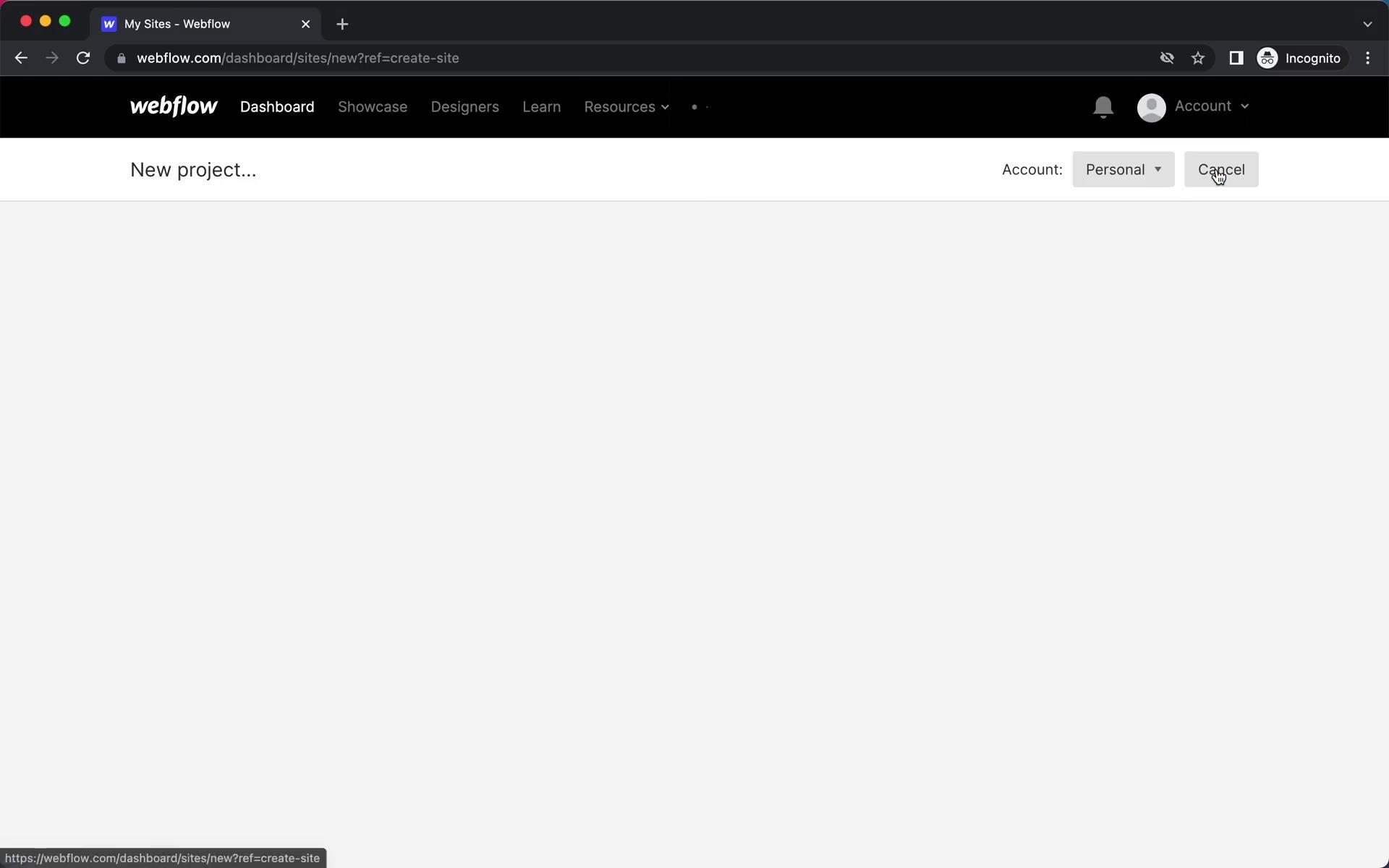 Webflow screenshot