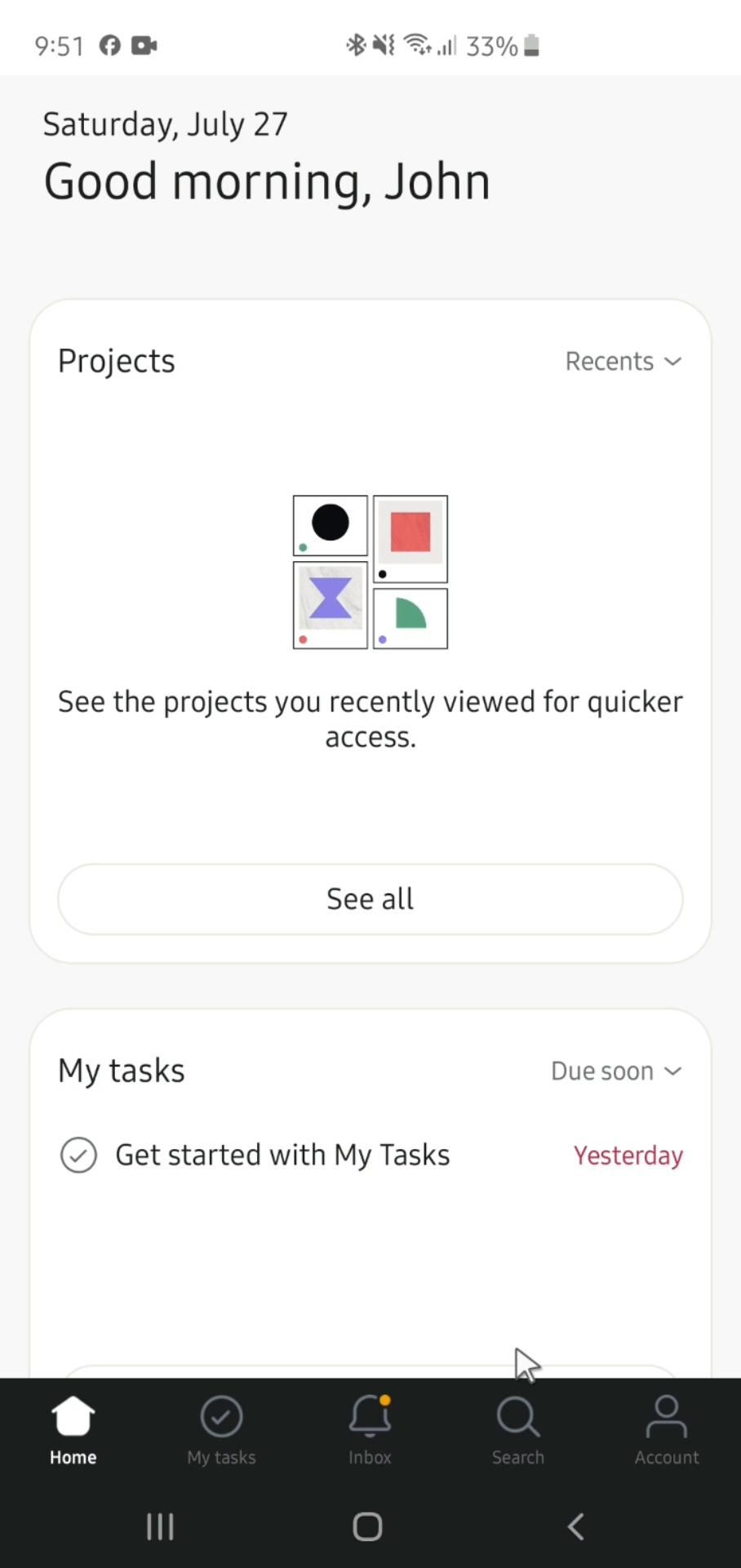 Asana screenshot