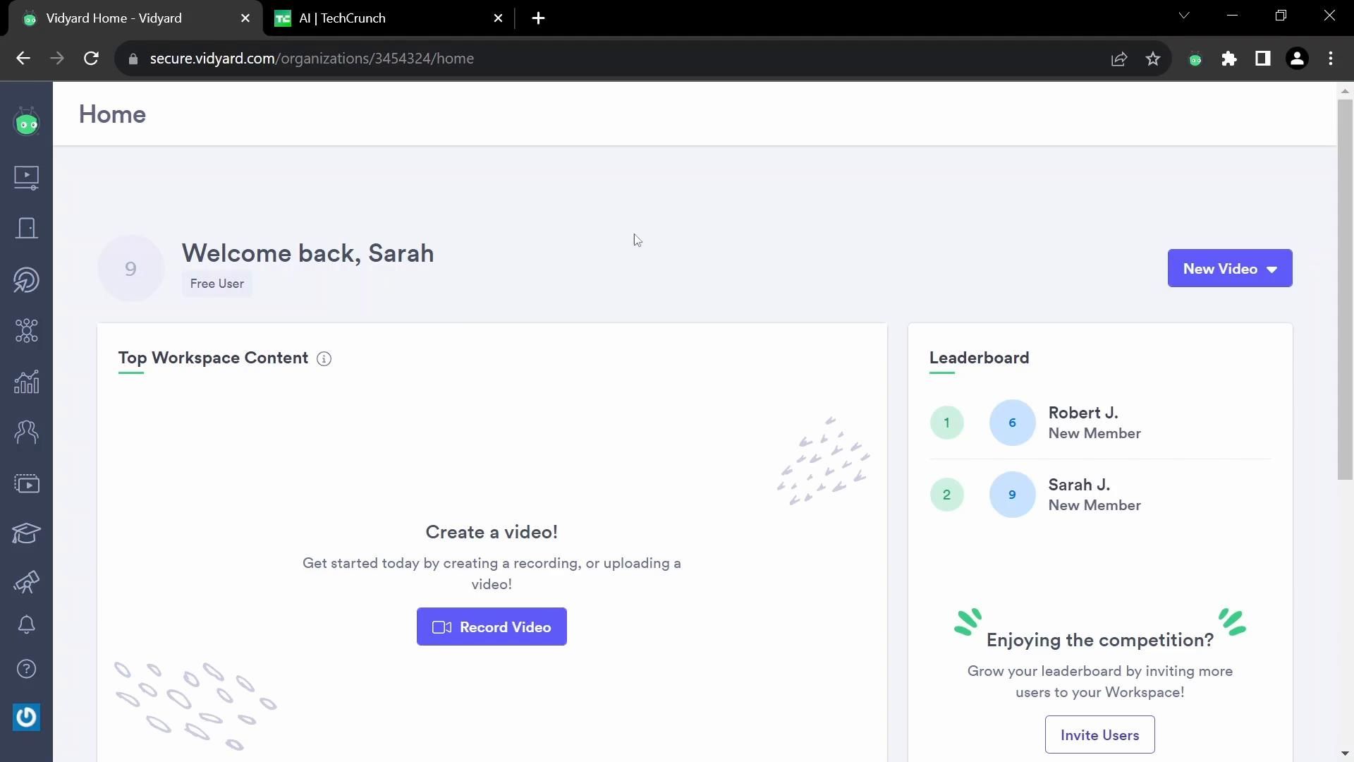 Vidyard screenshot