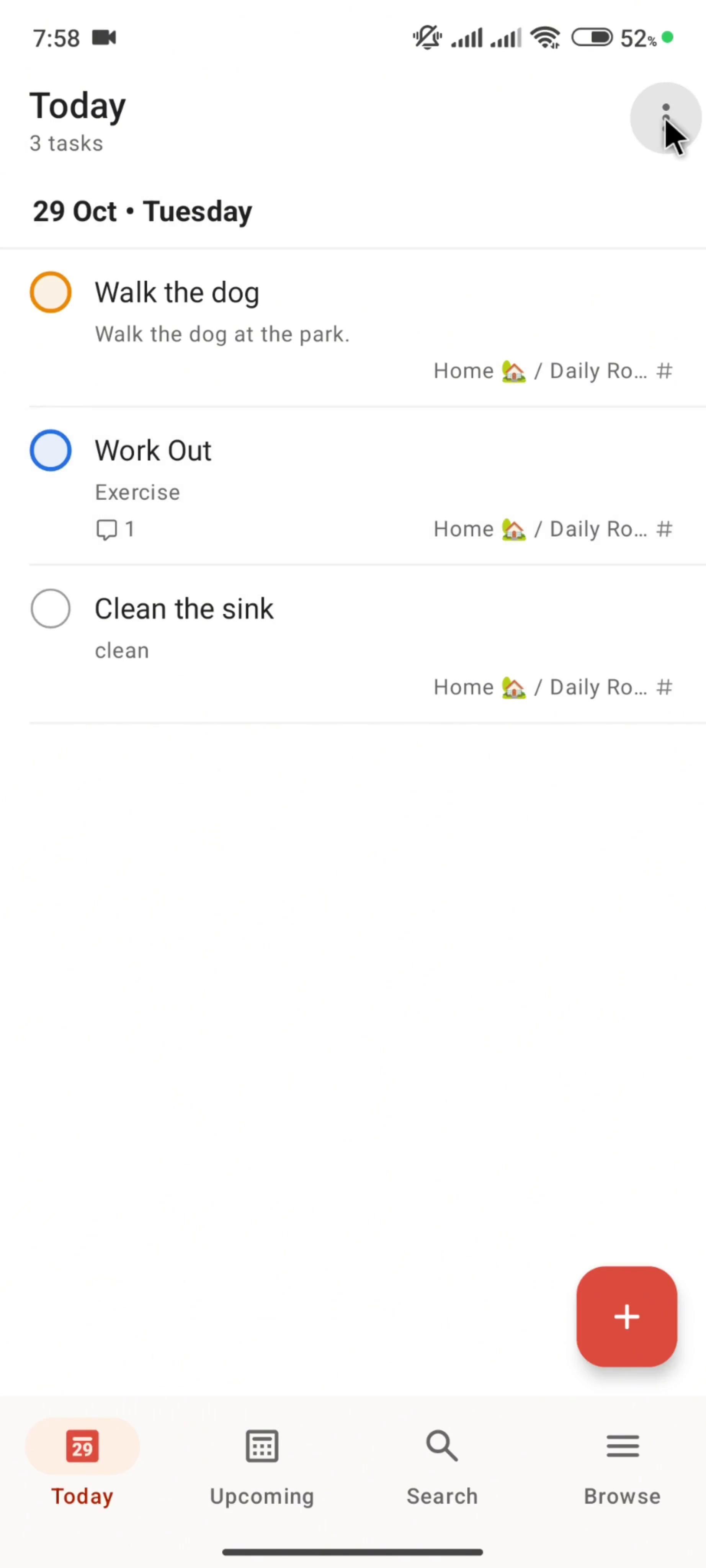 Moving a task on Todoist video thumbnail