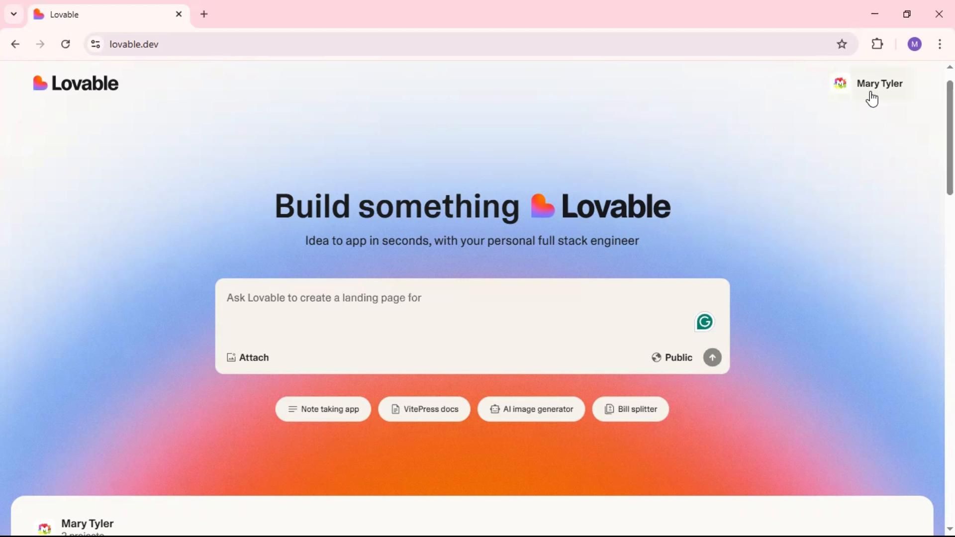 Updating your profile on Lovable video thumbnail