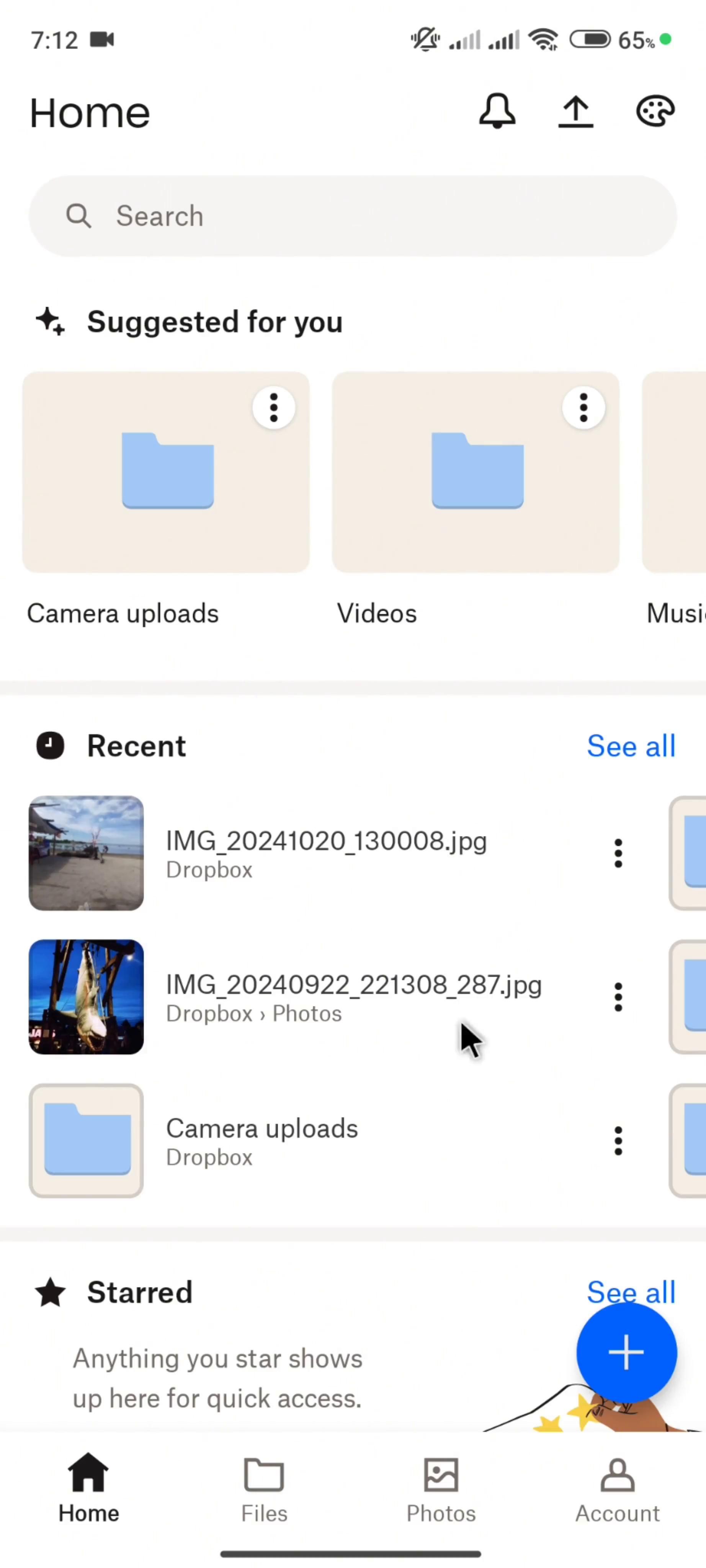 Updating profile picture on Dropbox video thumbnail