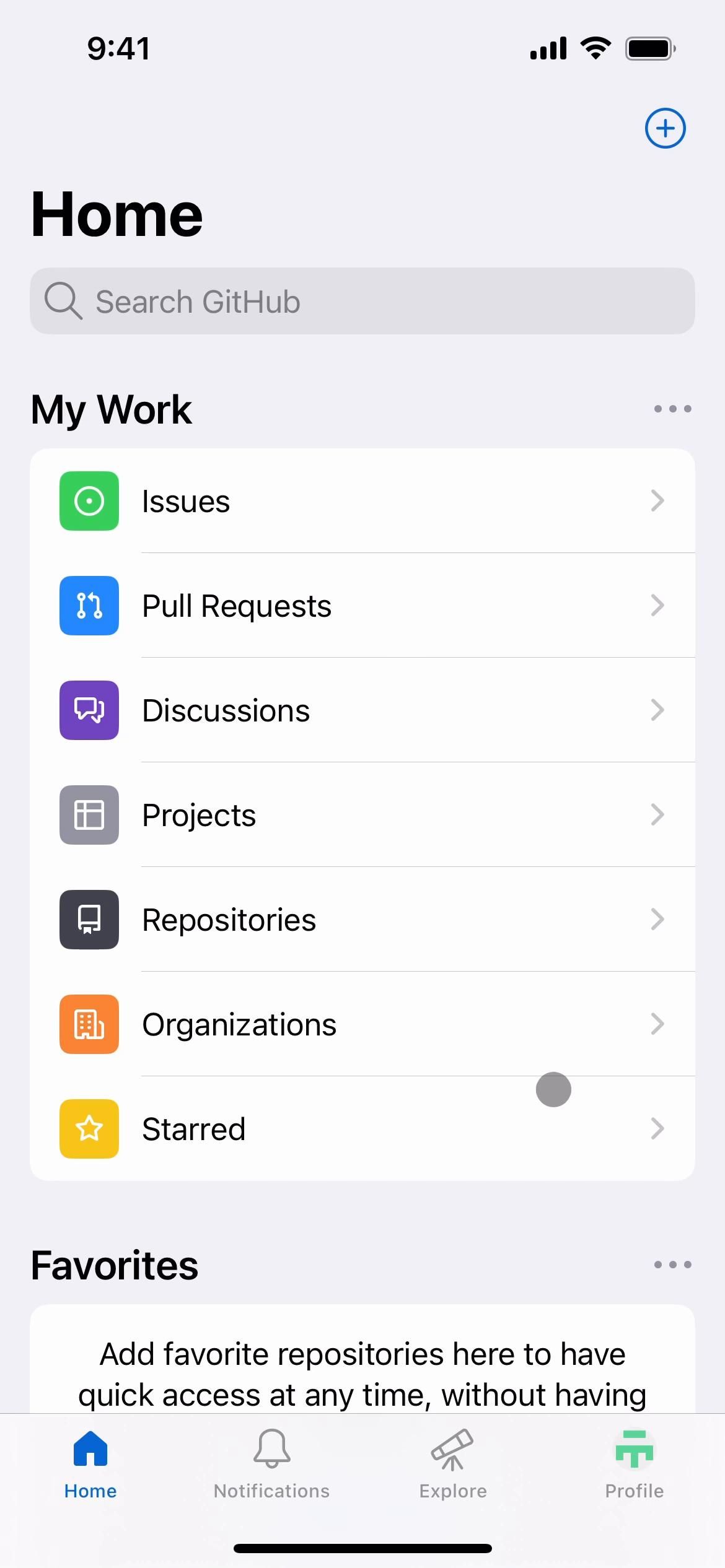 GitHub screenshot
