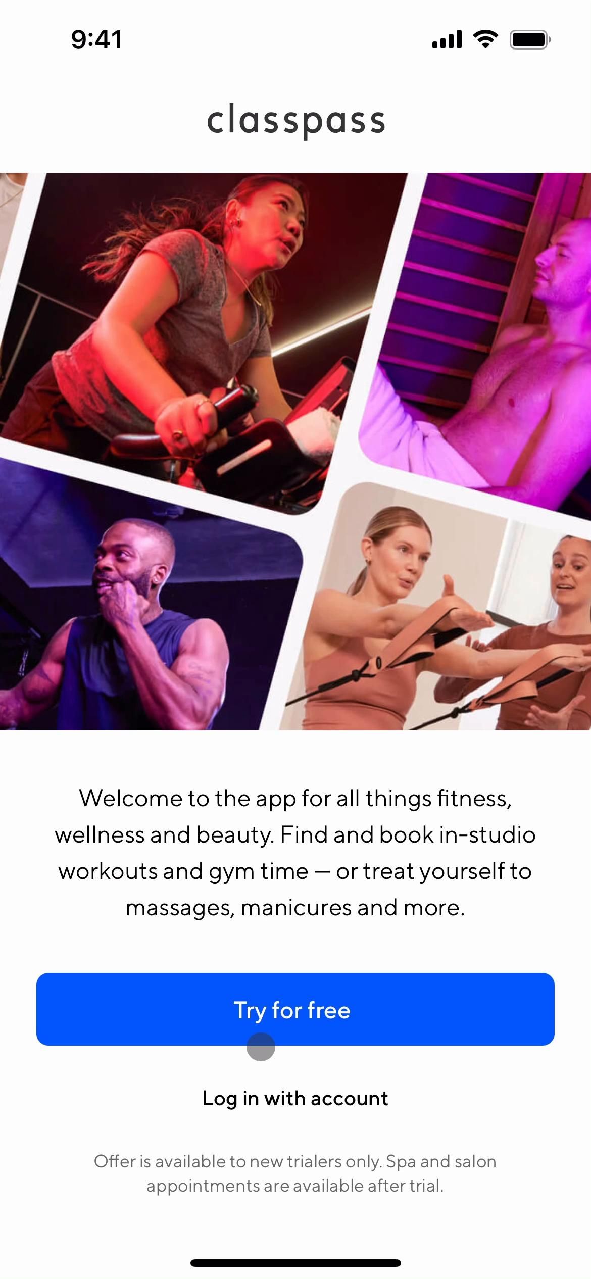 ClassPass screenshot