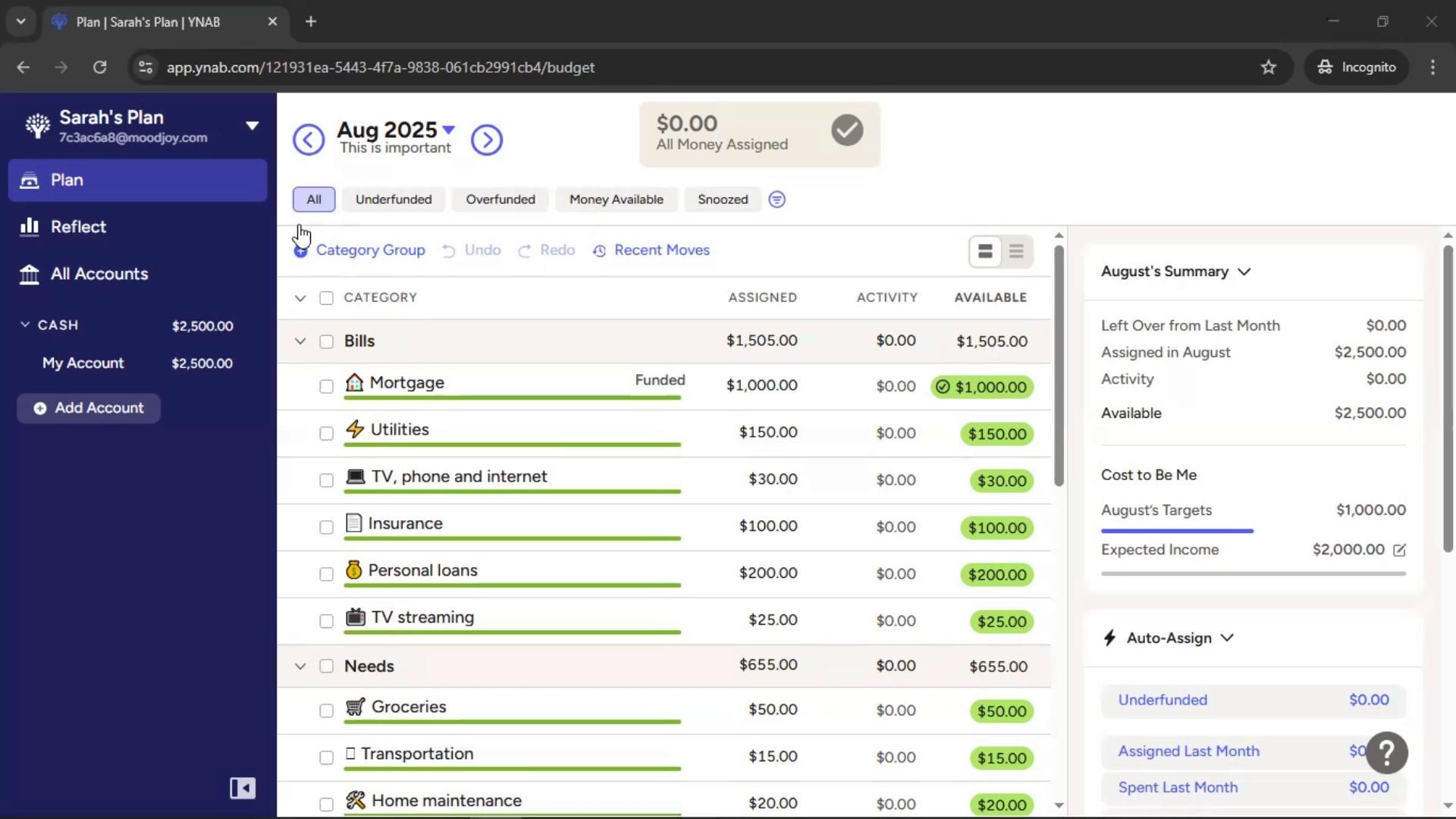 Creating a budget on YNAB video thumbnail