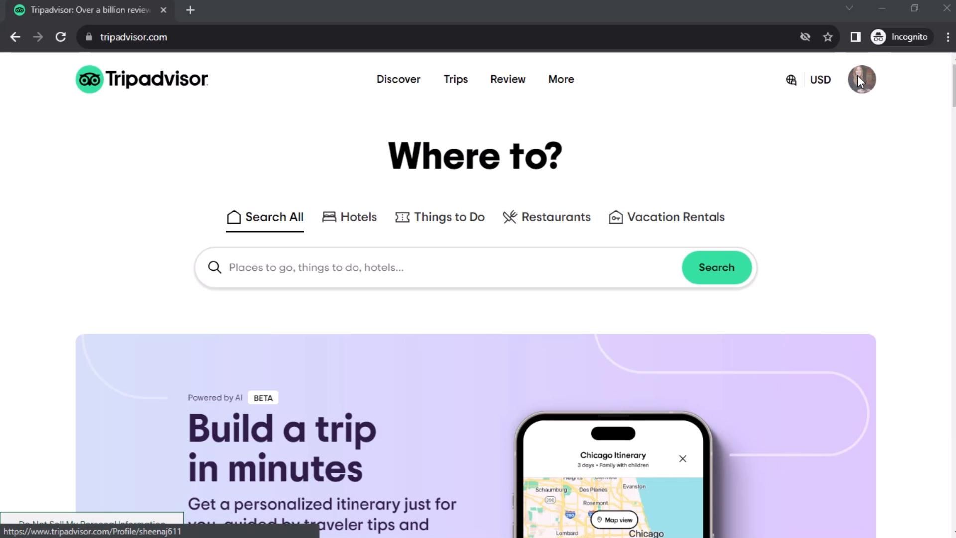 Tripadvisor screenshot