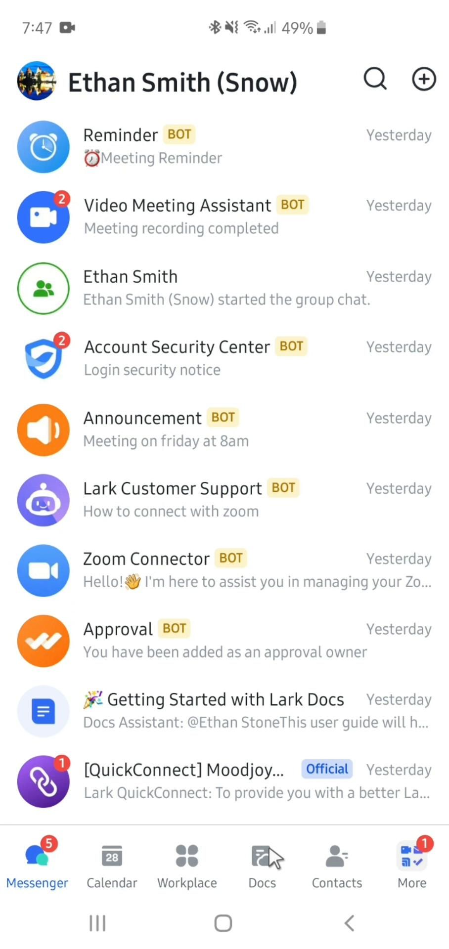 Lark screenshot