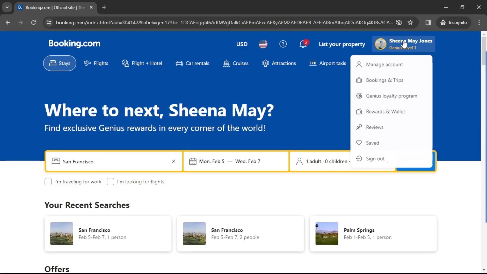 Booking.com screenshot