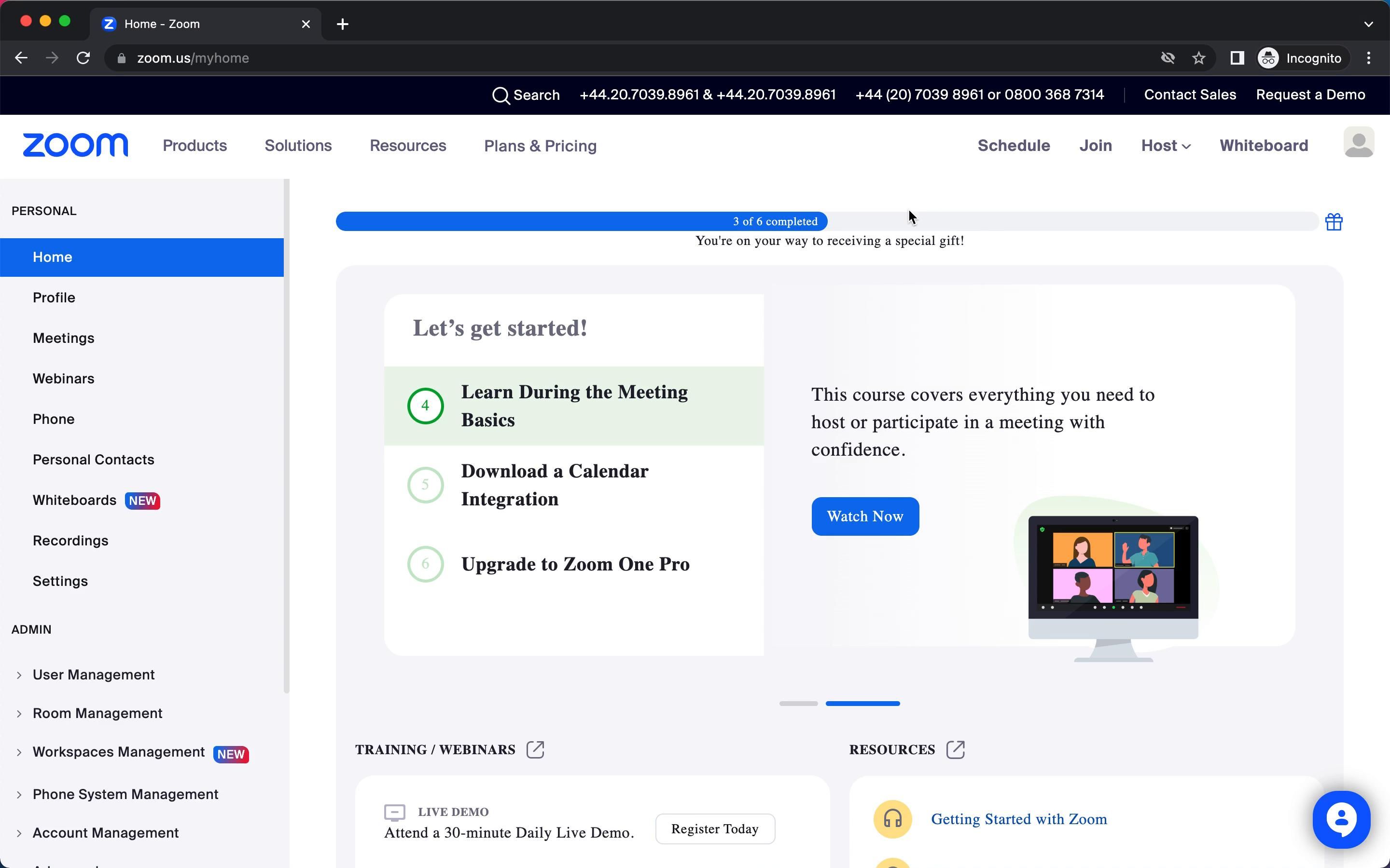 Zoom screenshot