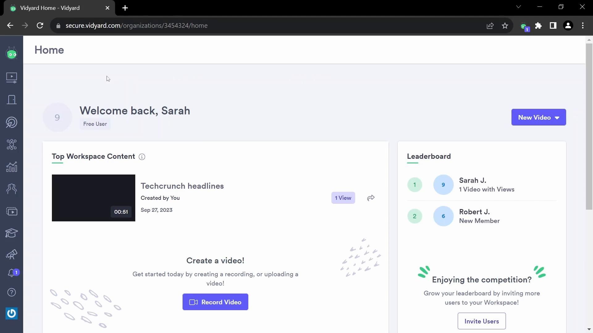 Vidyard screenshot