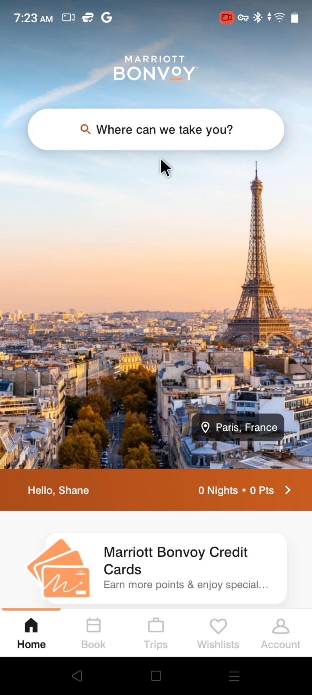 Marriott Bonvoy screenshot