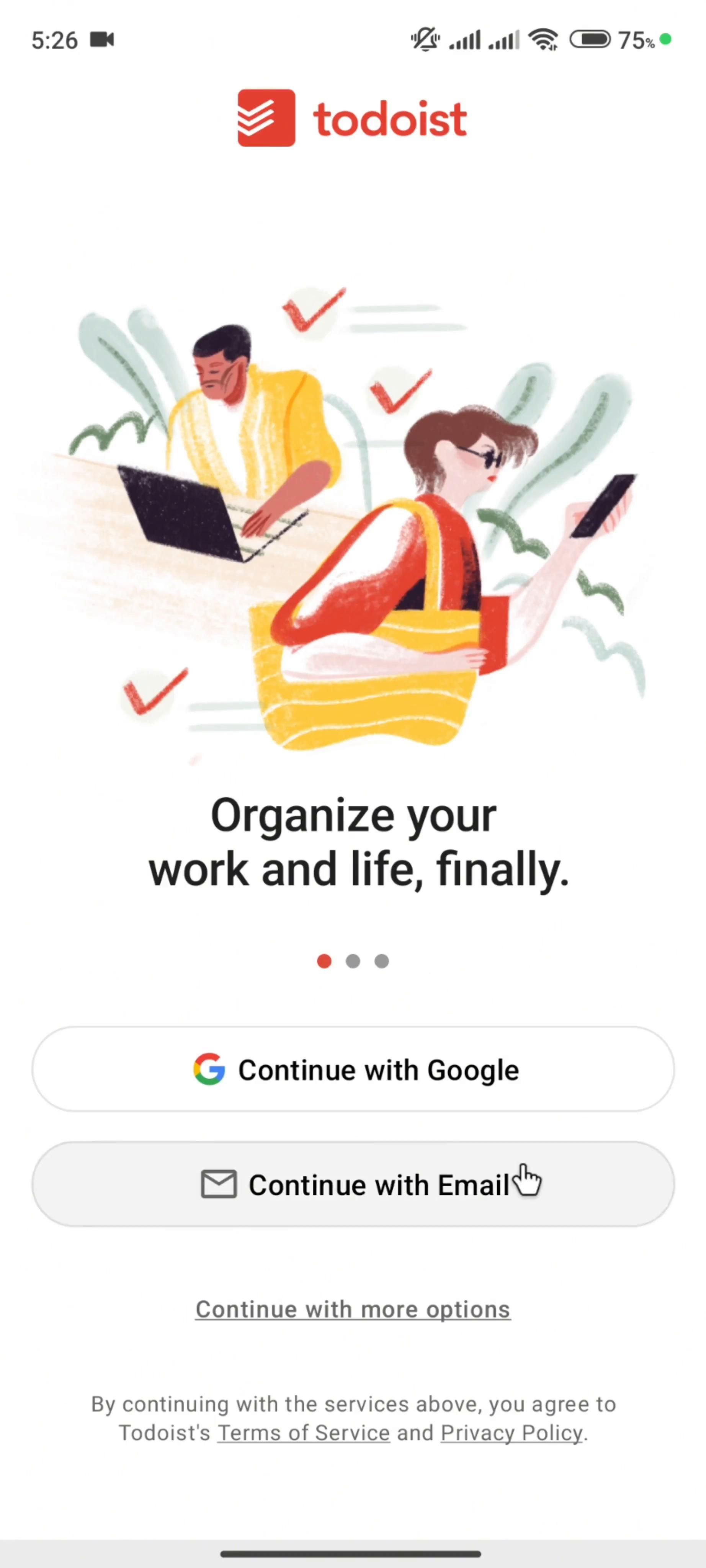 Logging in on Todoist video thumbnail