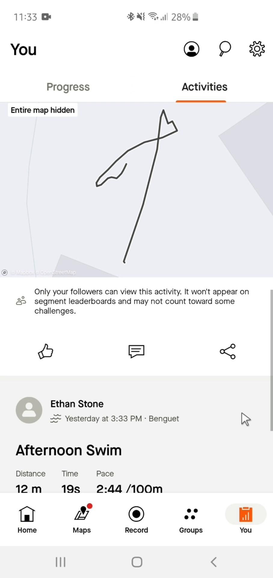 Strava screenshot