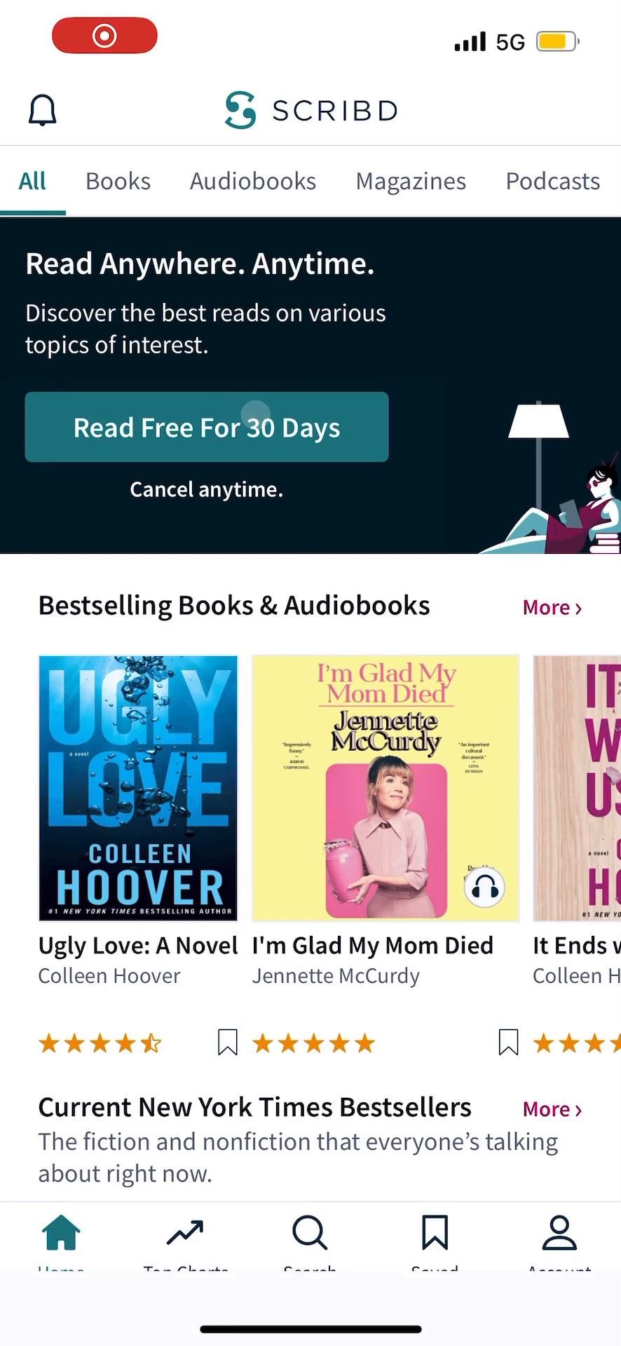 Scribd screenshot